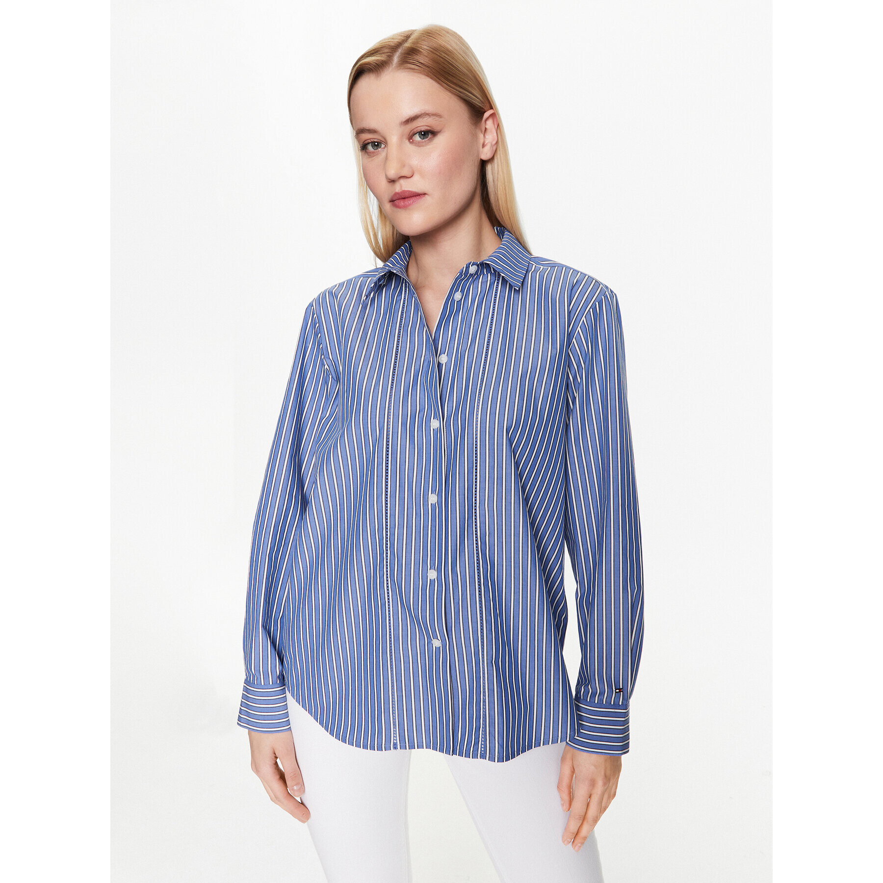 Tommy Hilfiger Ing Stripe WW0WW37996 Sötétkék Relaxed Fit - Pepit.hu