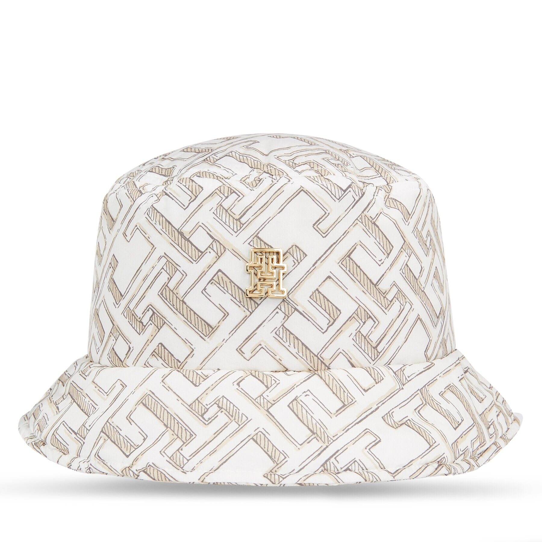 Tommy Hilfiger Kalap Monogram All Over Bucket Hat AW0AW15296 Bézs - Pepit.hu