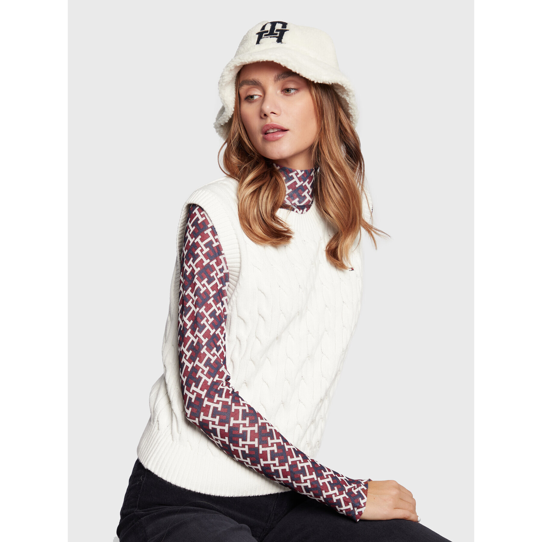 Tommy Hilfiger Kalap Monogram AW0AW14287 Ekru - Pepit.hu