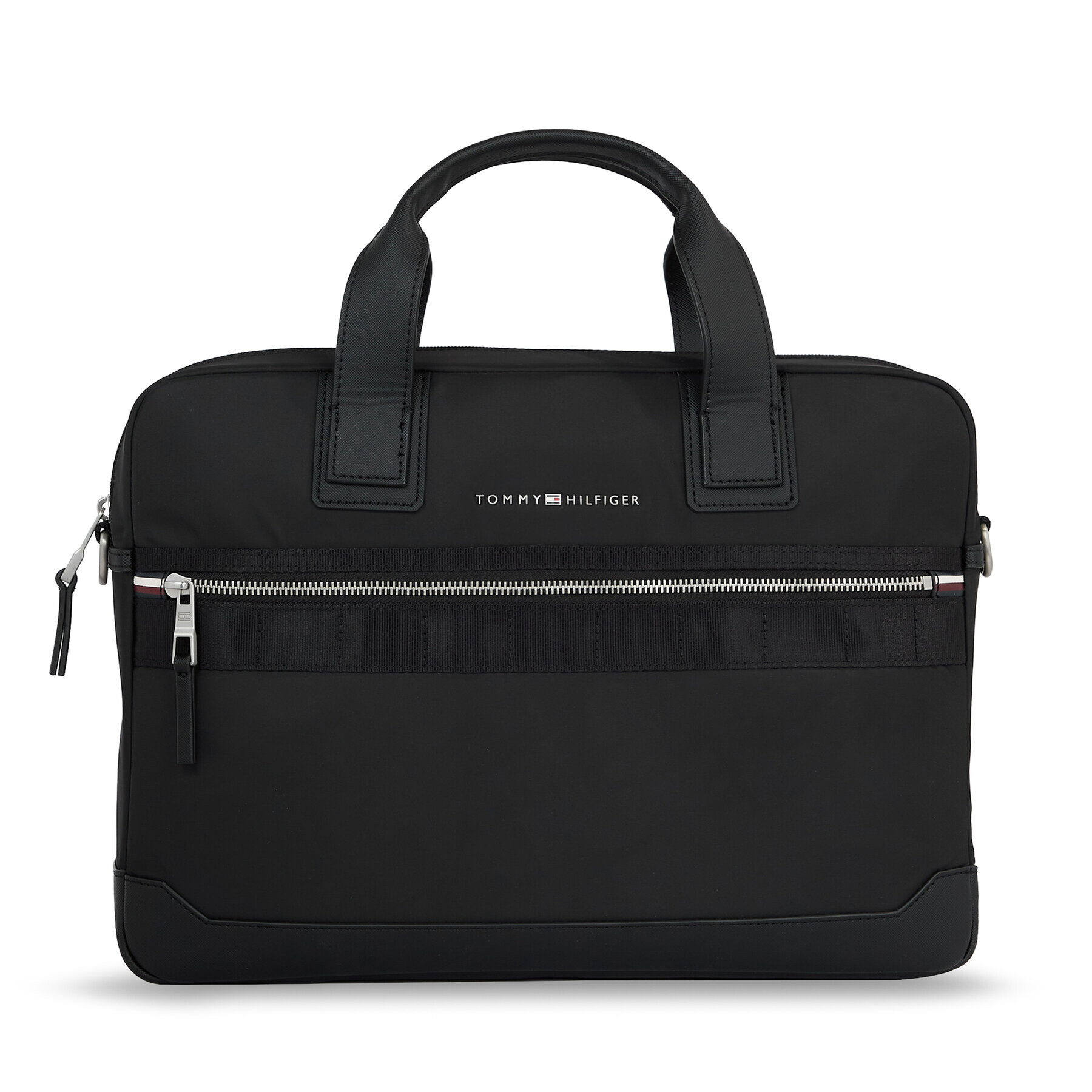 Tommy Hilfiger Laptoptáska Th Elevated Nylon Computer Bag AM0AM11574 Fekete - Pepit.hu