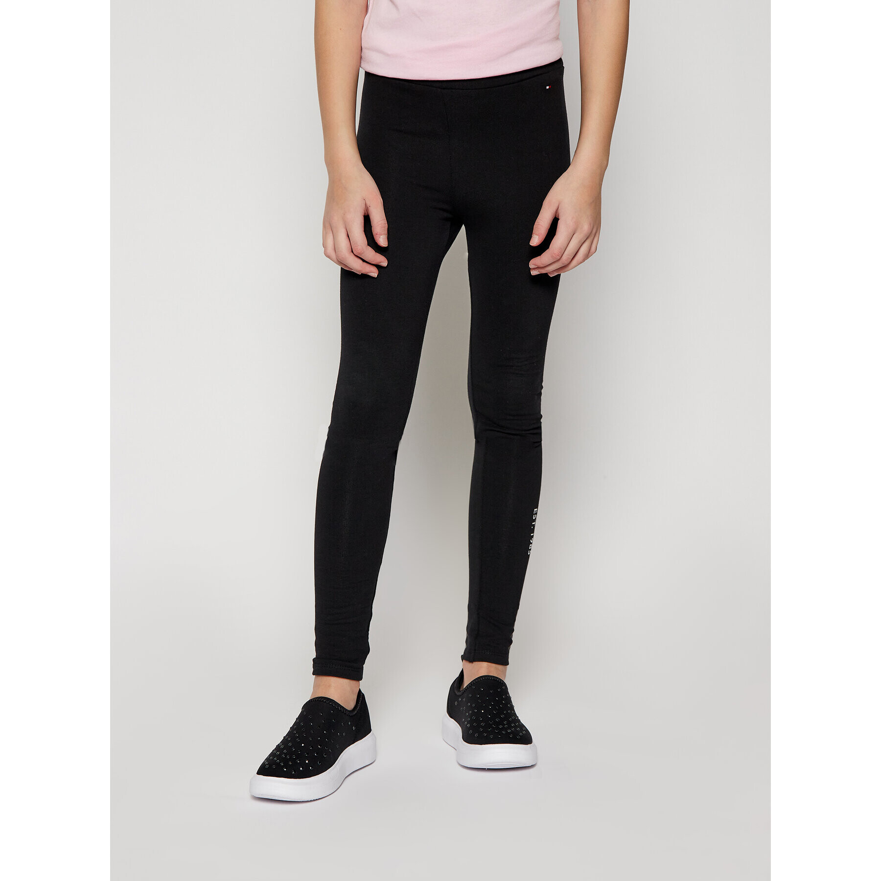 Tommy Hilfiger Leggings Essential Hwk KG0KG05183 D Fekete Slim Fit - Pepit.hu