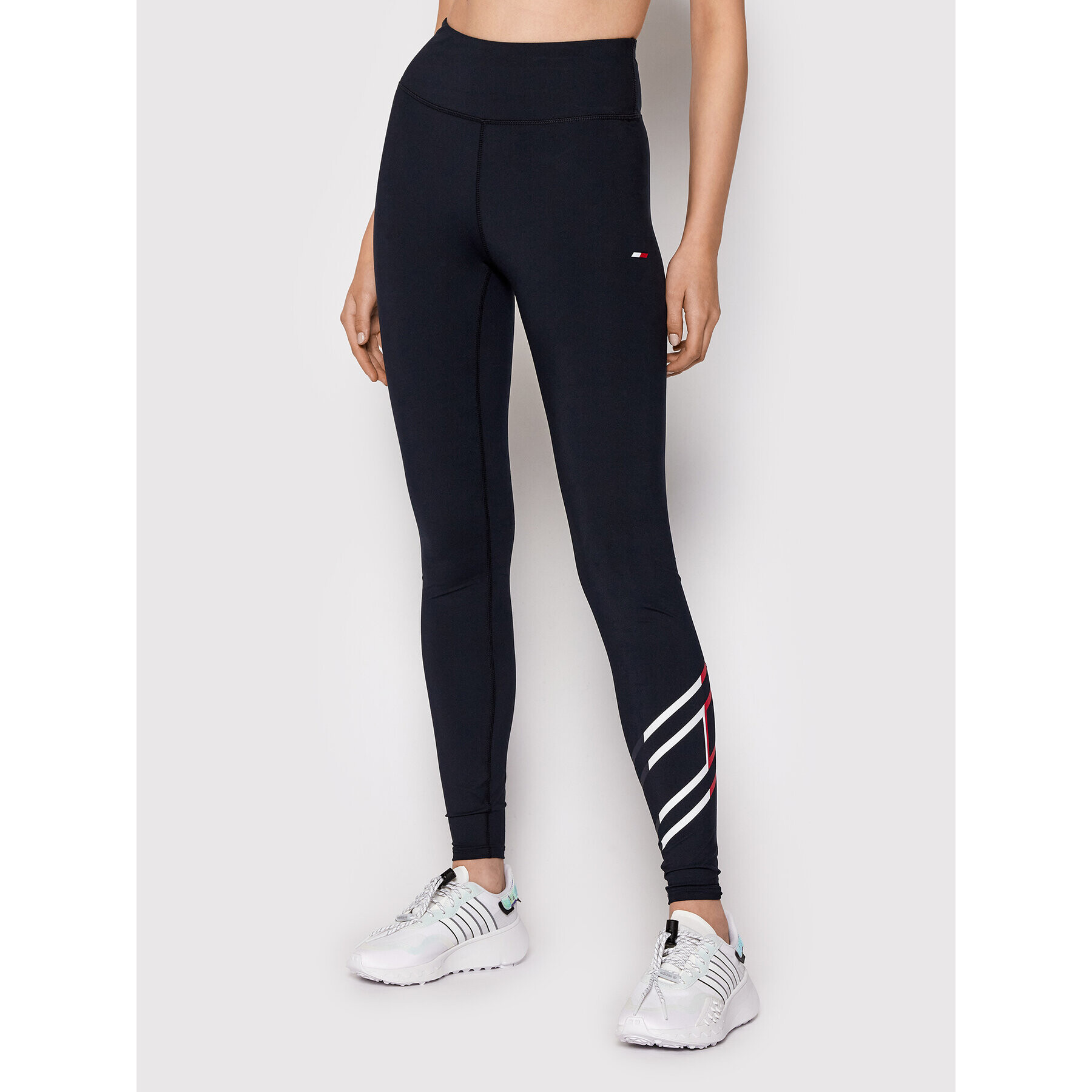 Tommy Hilfiger Leggings Flag Graphic S10S101160 Sötétkék Slim Fit - Pepit.hu