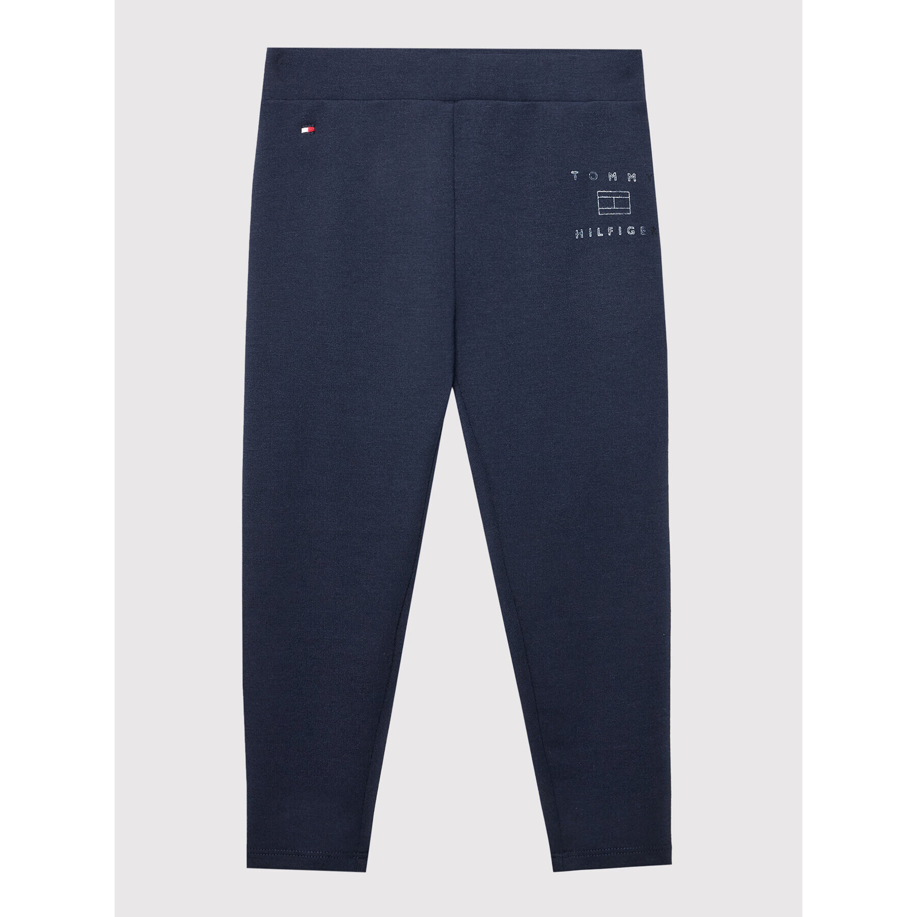 Tommy Hilfiger Leggings Foil Logo KG0KG06542 Sötétkék Slim Fit - Pepit.hu