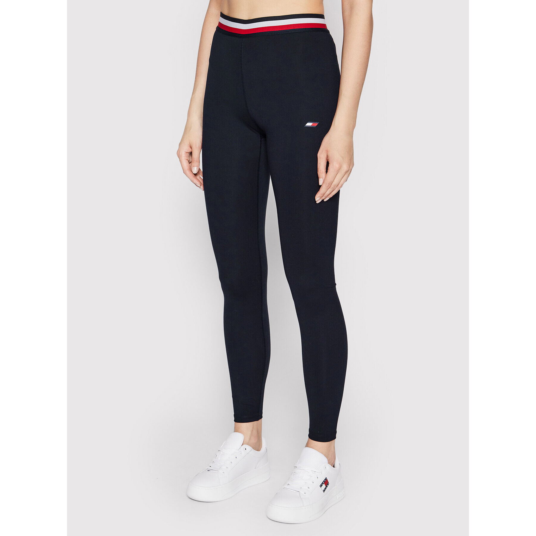 Tommy Hilfiger Leggings Rw Tape S10S101117 Sötétkék Slim Fit - Pepit.hu