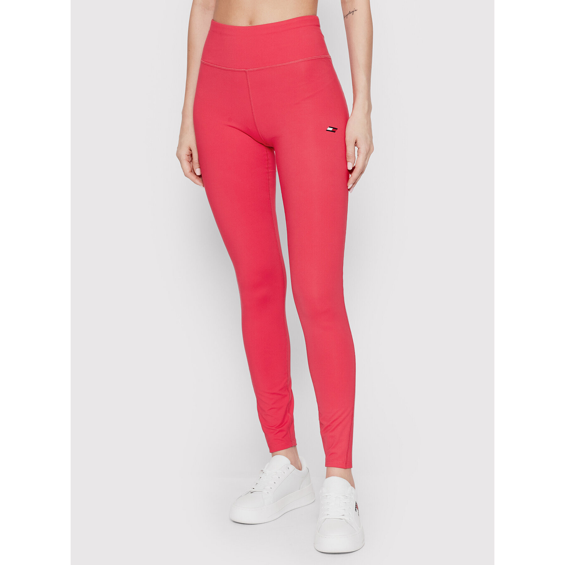 Tommy Hilfiger Leggings Split Graphic S10S101320 Rózsaszín Slim Fit - Pepit.hu