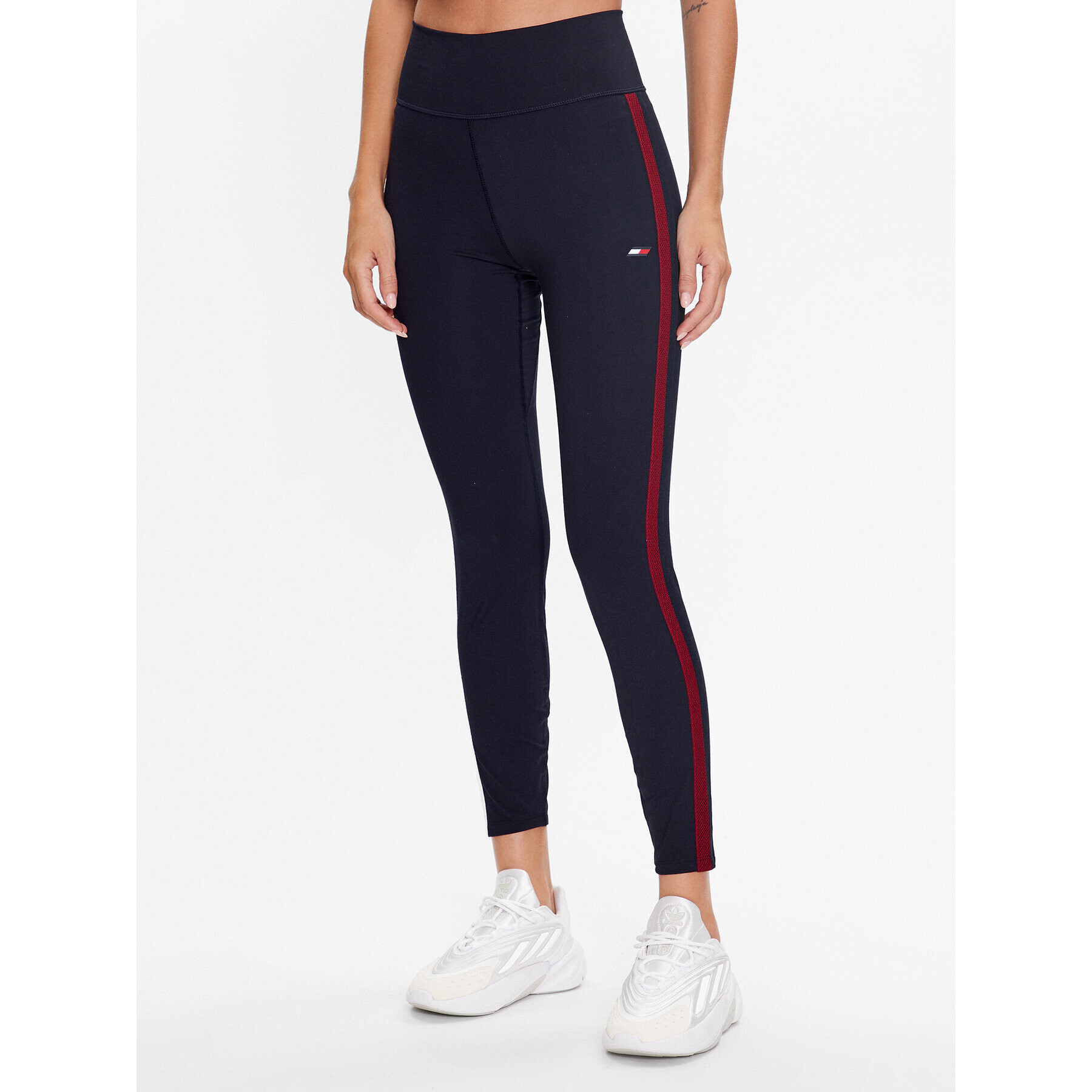 Tommy Hilfiger Leggings Split Tape S10S101708 Sötétkék Slim Fit - Pepit.hu