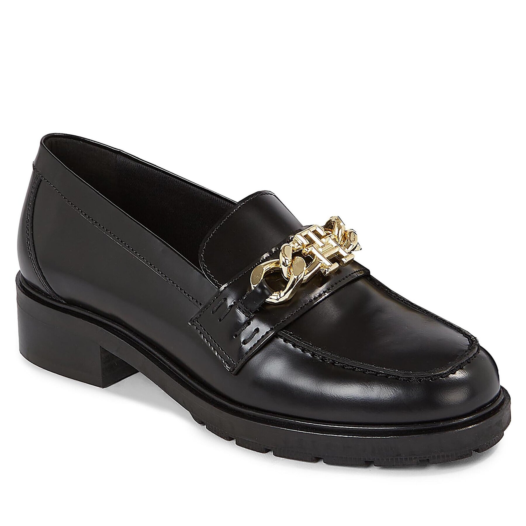 Tommy Hilfiger Loaferek Th Chain Loafer FW0FW07517 Fekete - Pepit.hu