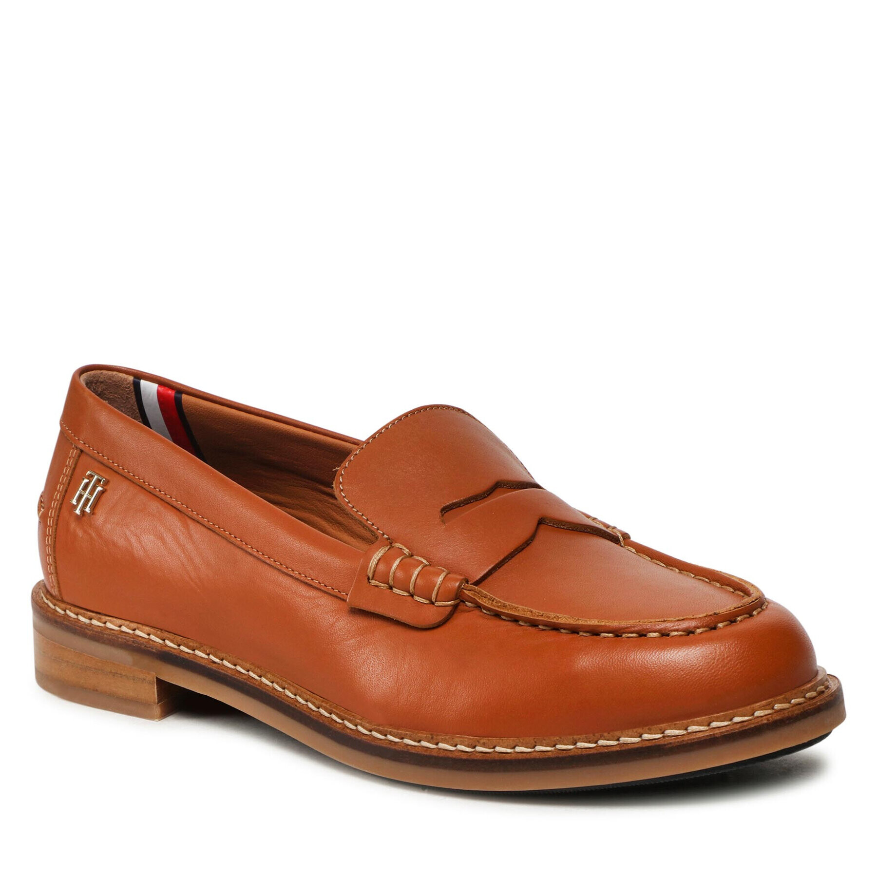 Tommy Hilfiger Lords Th Preppy Flat Loafer FW0FW06676 Barna - Pepit.hu