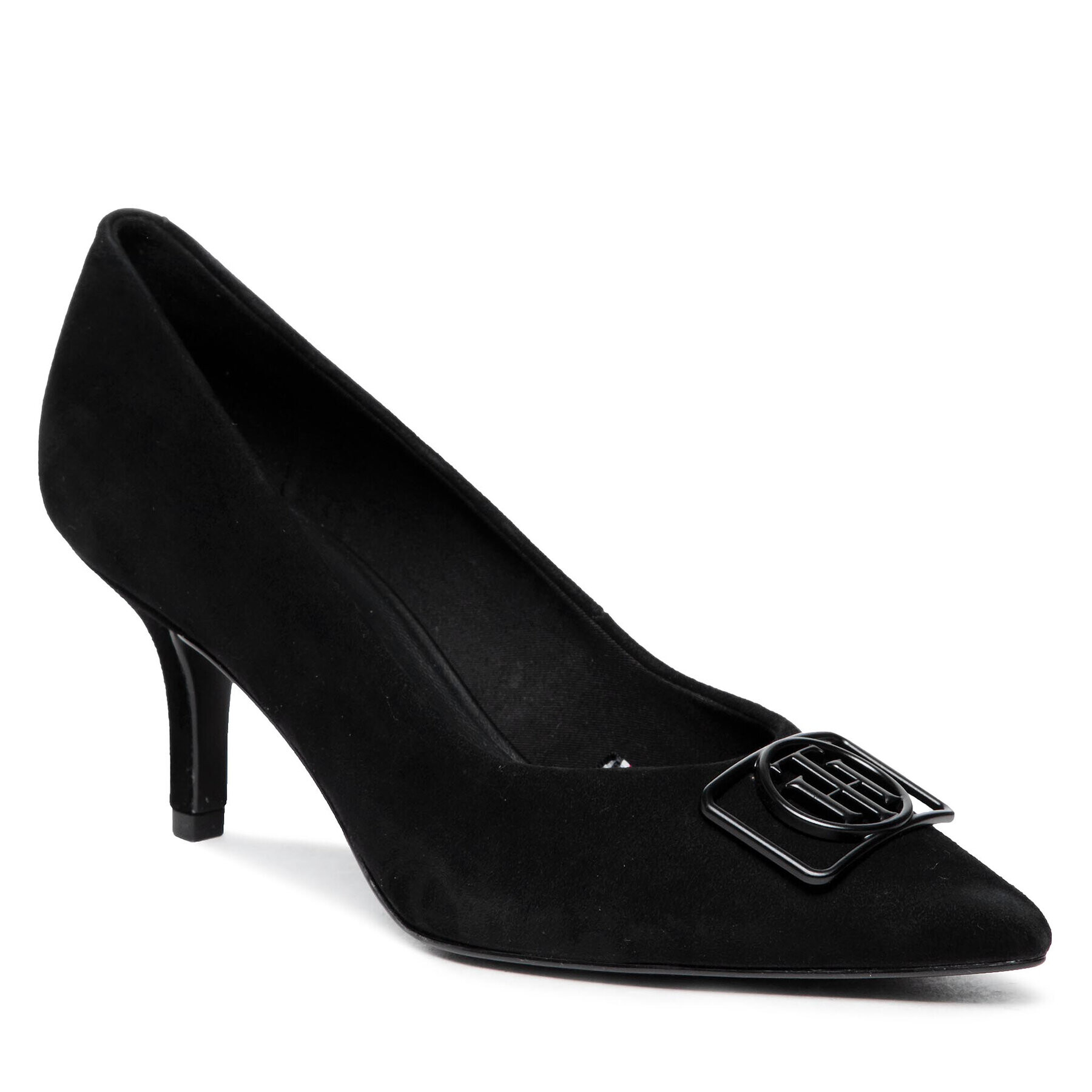 Tommy Hilfiger Magassarkú Th Hardware Mid Heel Pump FW0FW05953 Fekete - Pepit.hu