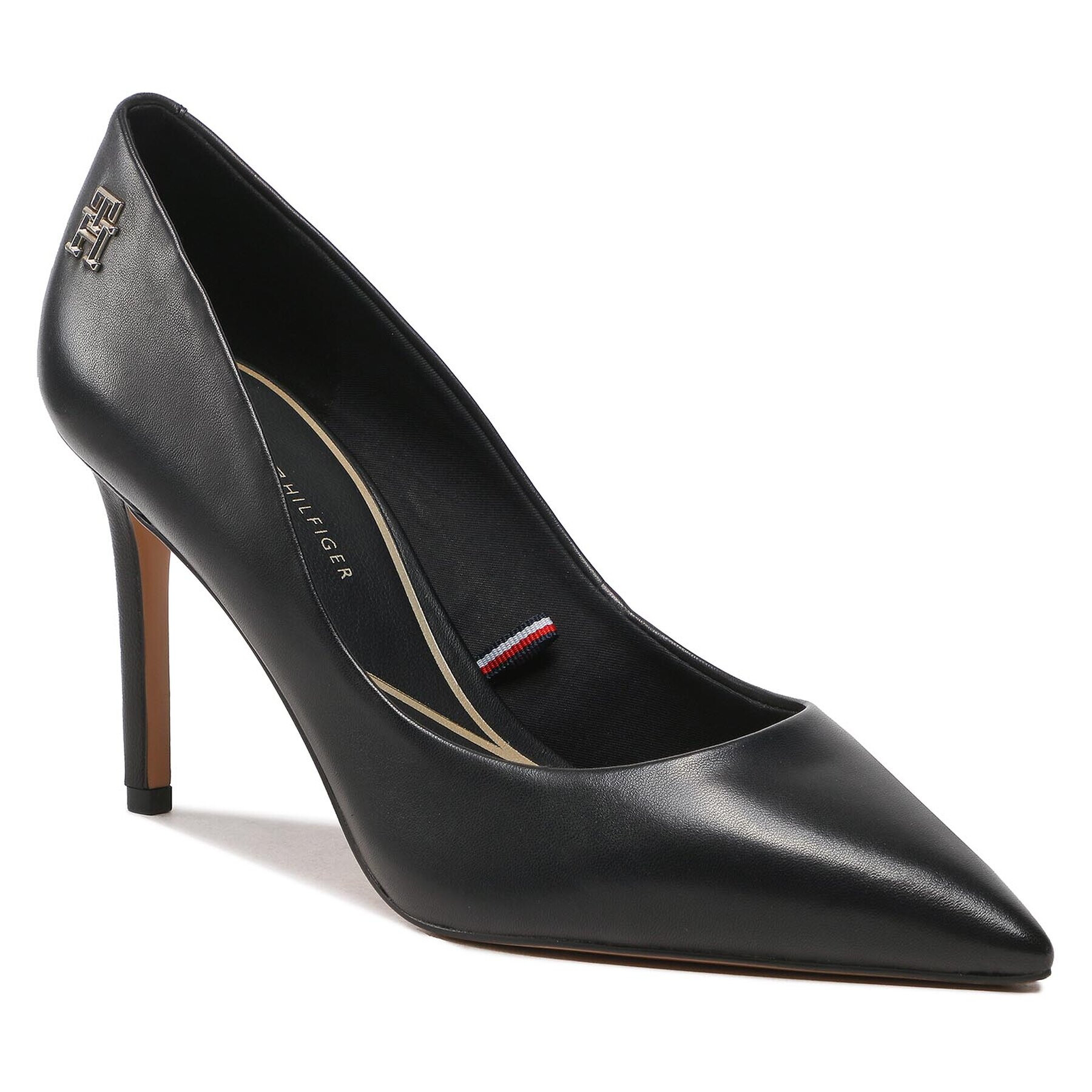 Tommy Hilfiger Magassarkú Th Pointy Feminine Pump FW0FW07000 Fekete - Pepit.hu