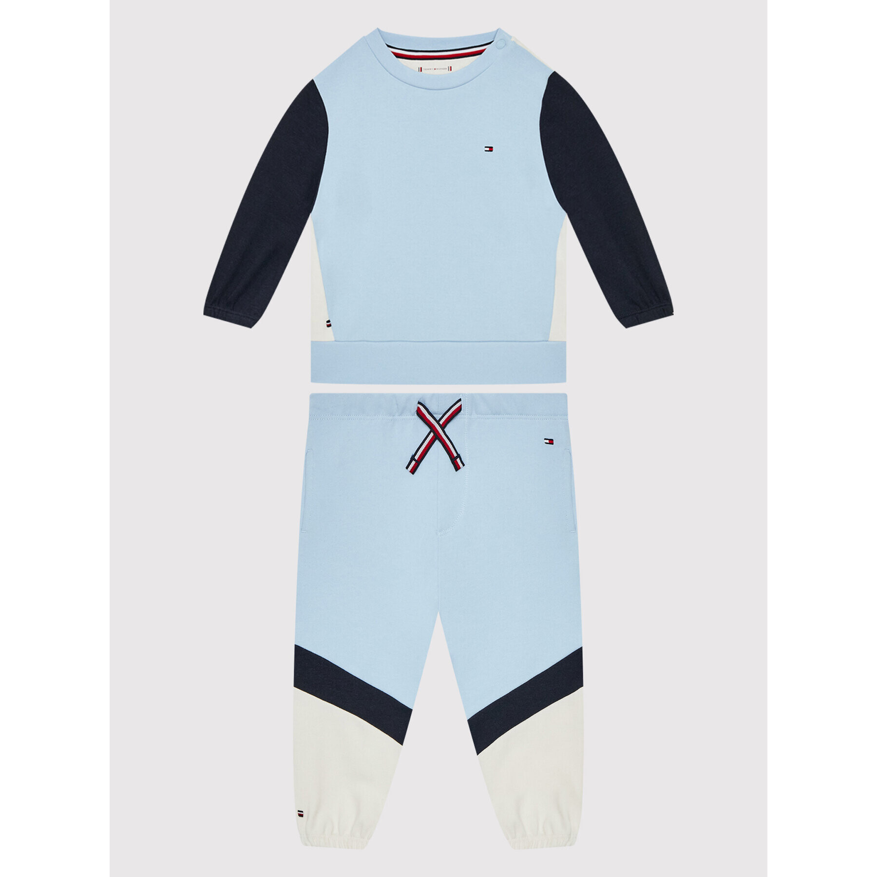 Tommy Hilfiger Melegítő Baby Colorblock KN0KN01478 Kék Regular Fit - Pepit.hu