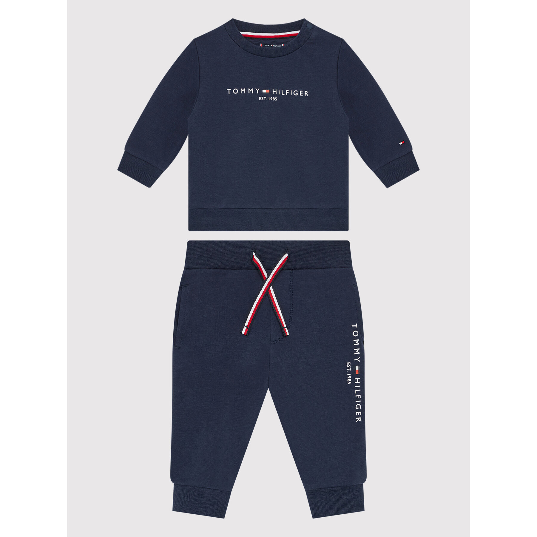 Tommy Hilfiger Melegítő Baby Essential KN0KN01485 Sötétkék Regular Fit - Pepit.hu