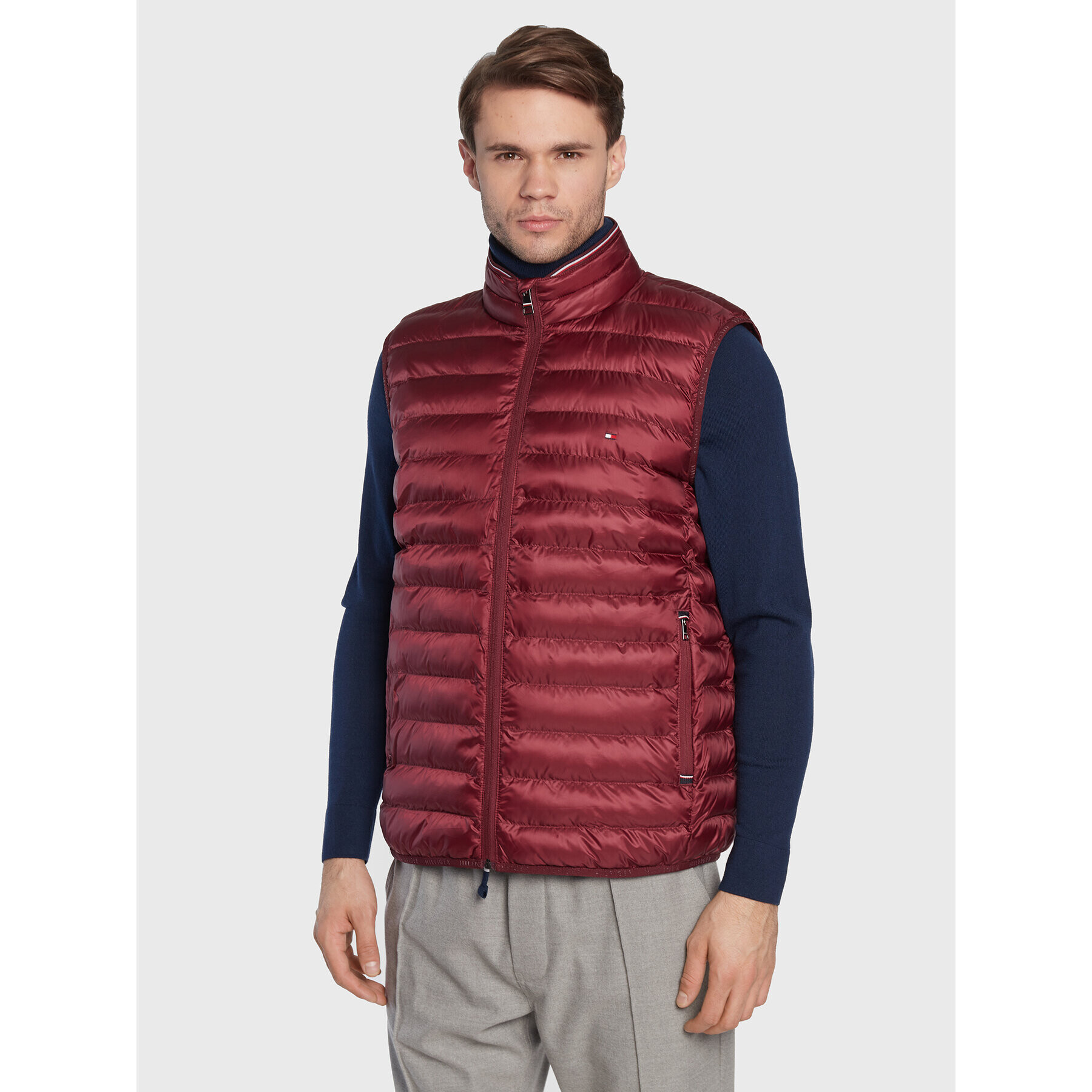 Tommy Hilfiger Mellény MW0MW18762 Piros Regular Fit - Pepit.hu