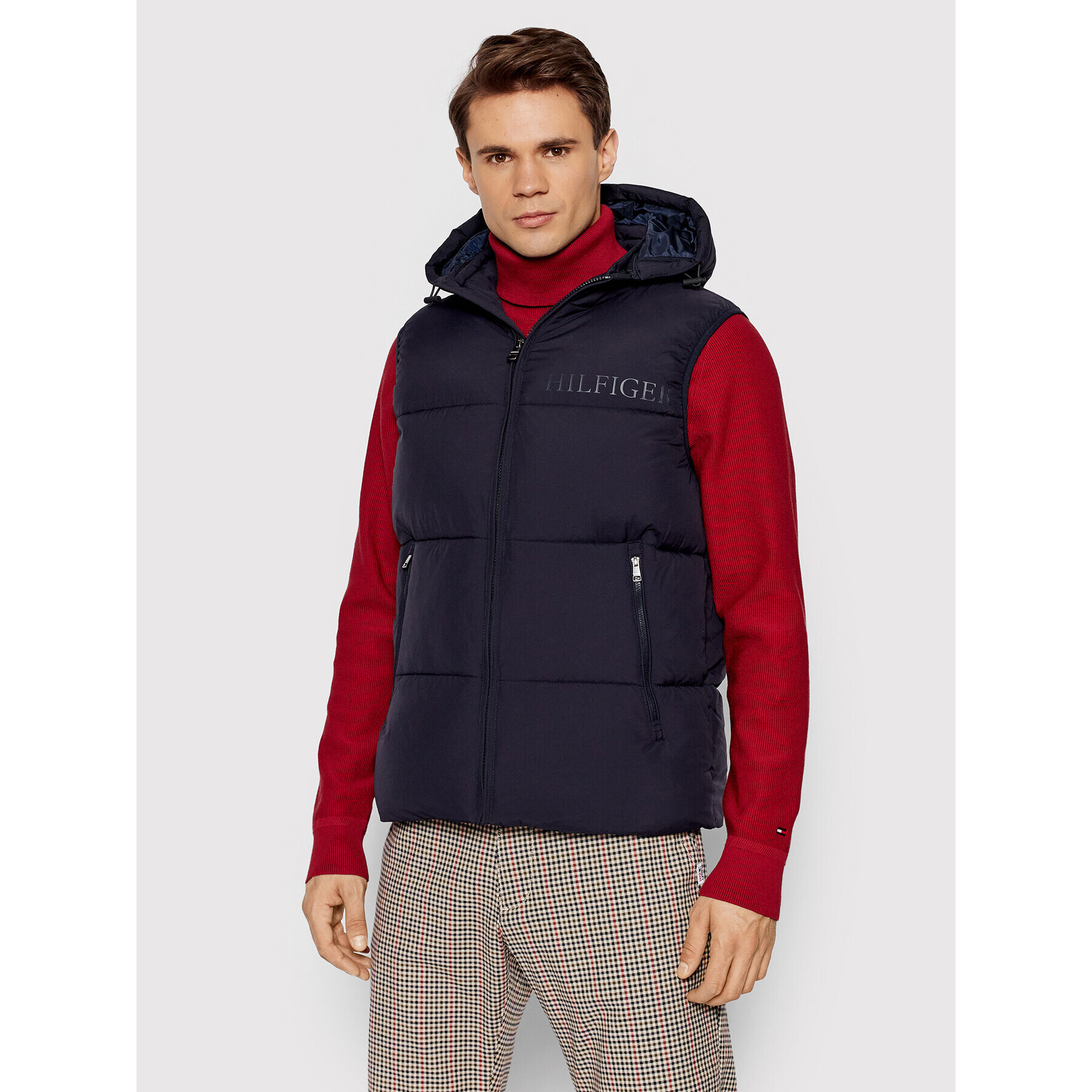 Tommy Hilfiger Mellény Vest MW0MW19655 Sötétkék Regular Fit - Pepit.hu