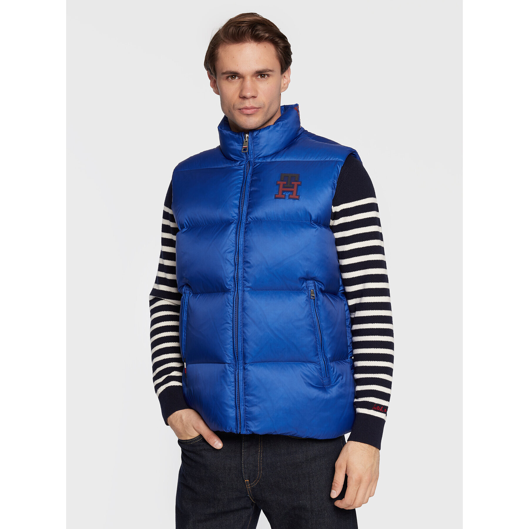 Tommy Hilfiger Mellény Zero Gravity MW0MW28732 Kék Regular Fit - Pepit.hu