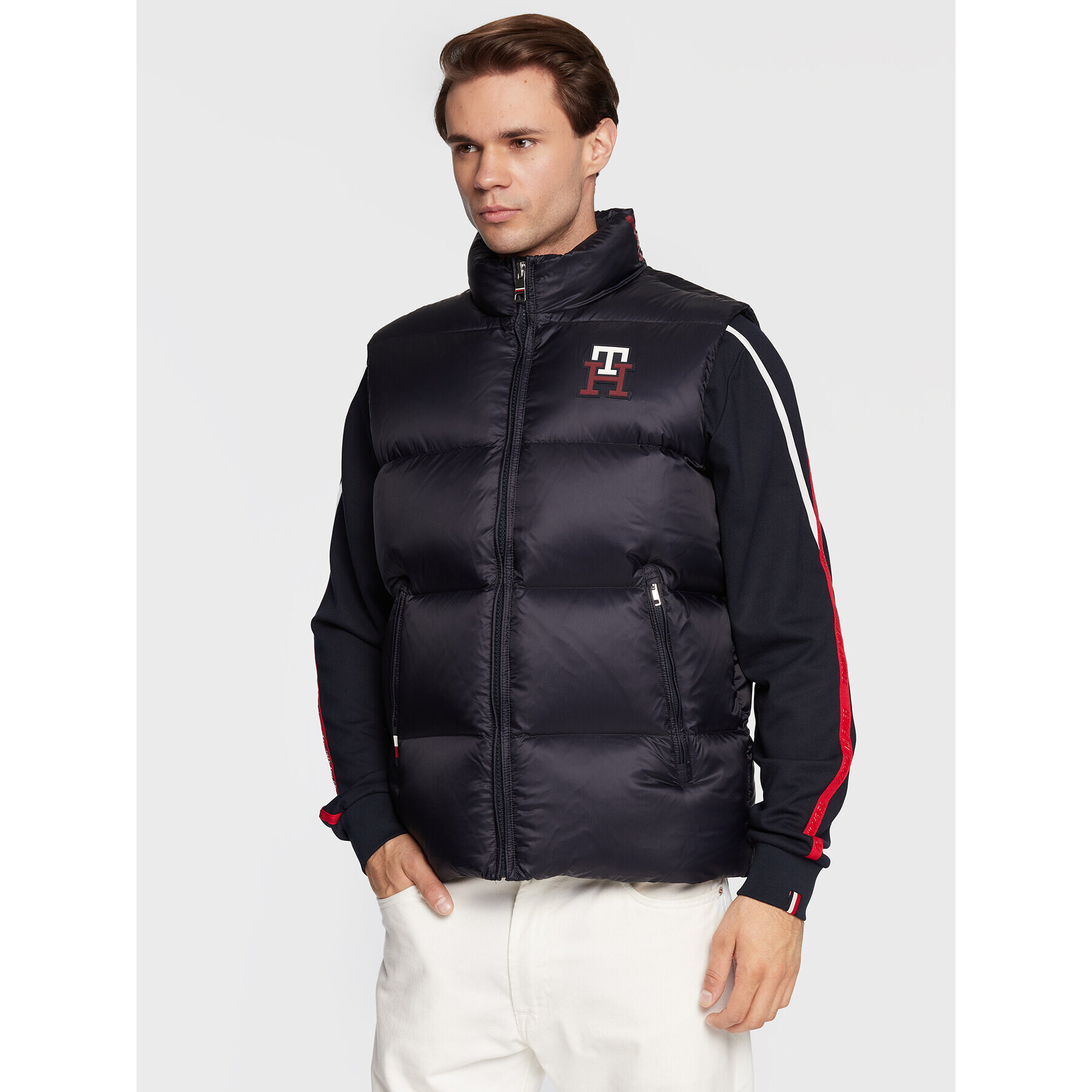 Tommy Hilfiger Mellény Zero Gravity MW0MW28732 Sötétkék Regular Fit - Pepit.hu