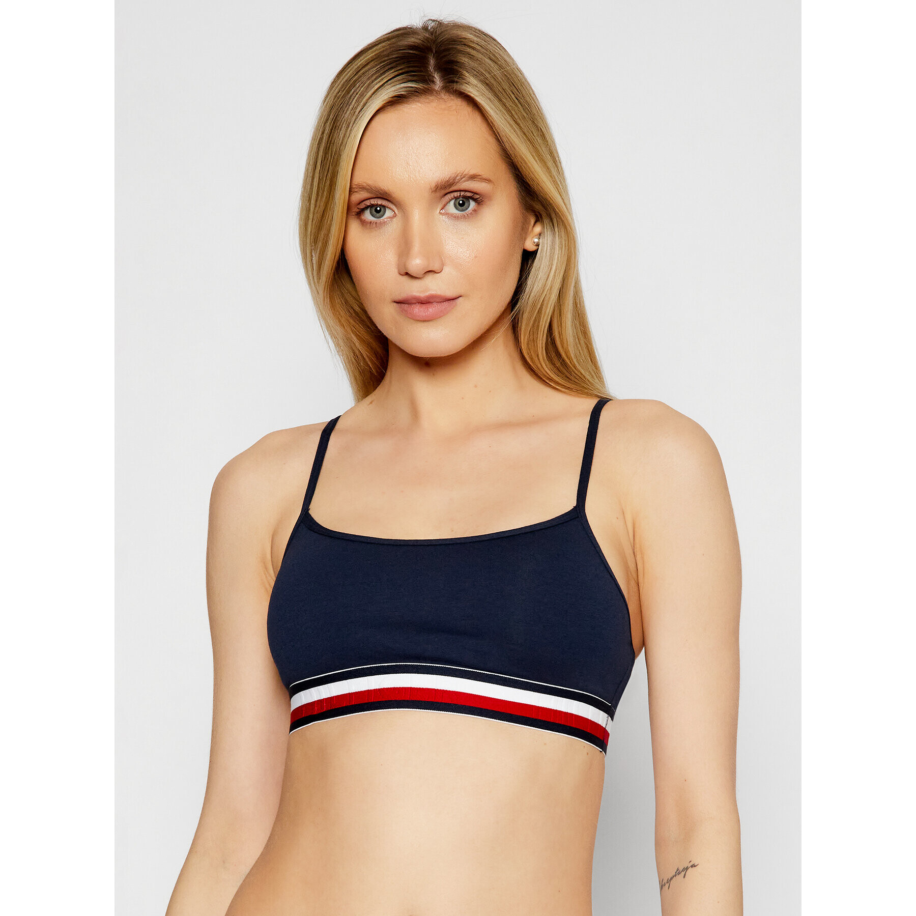 Tommy Hilfiger Melltartó felső UW0UW00425 Sötétkék - Pepit.hu