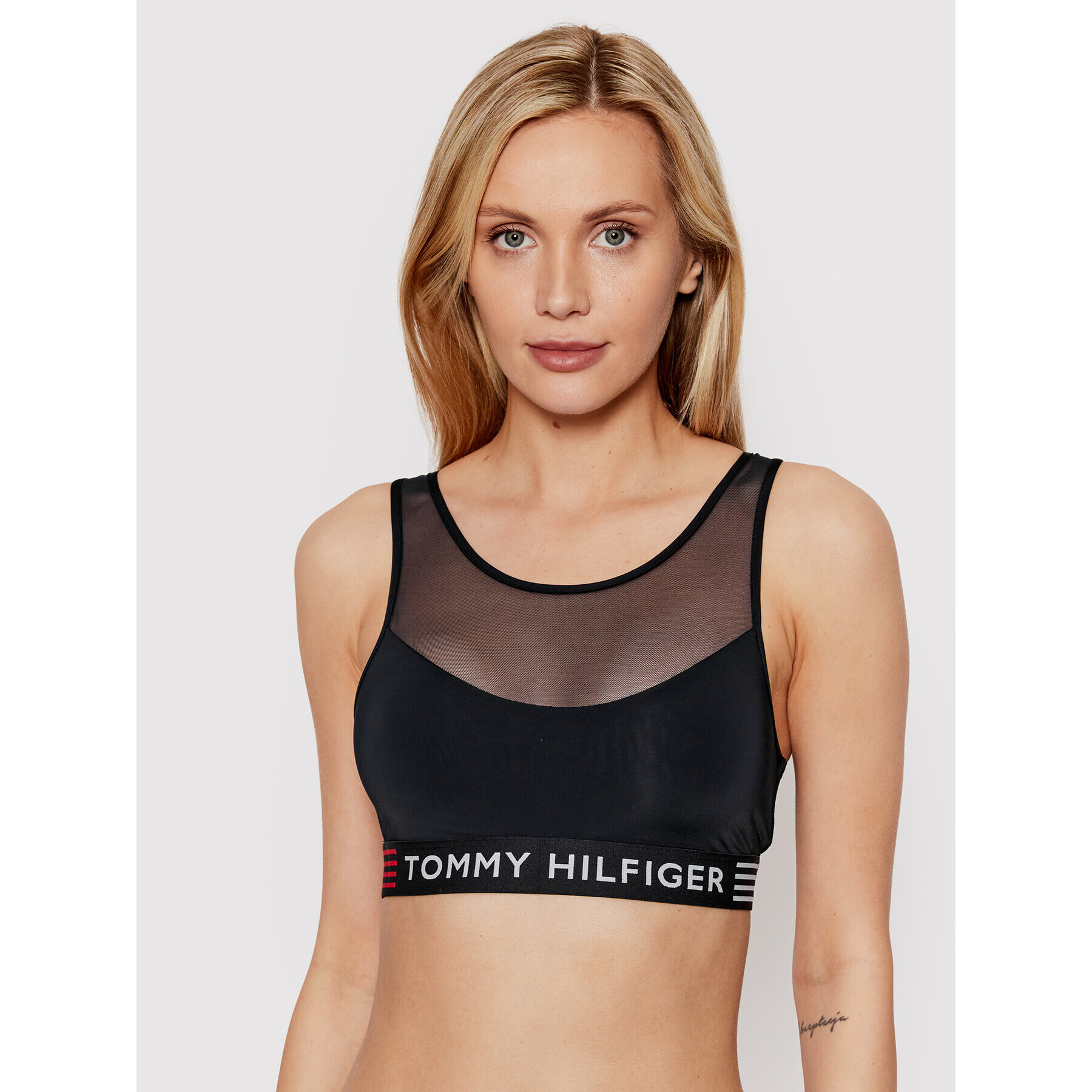 Tommy Hilfiger Melltartó felső UW0UW03510 Sötétkék - Pepit.hu