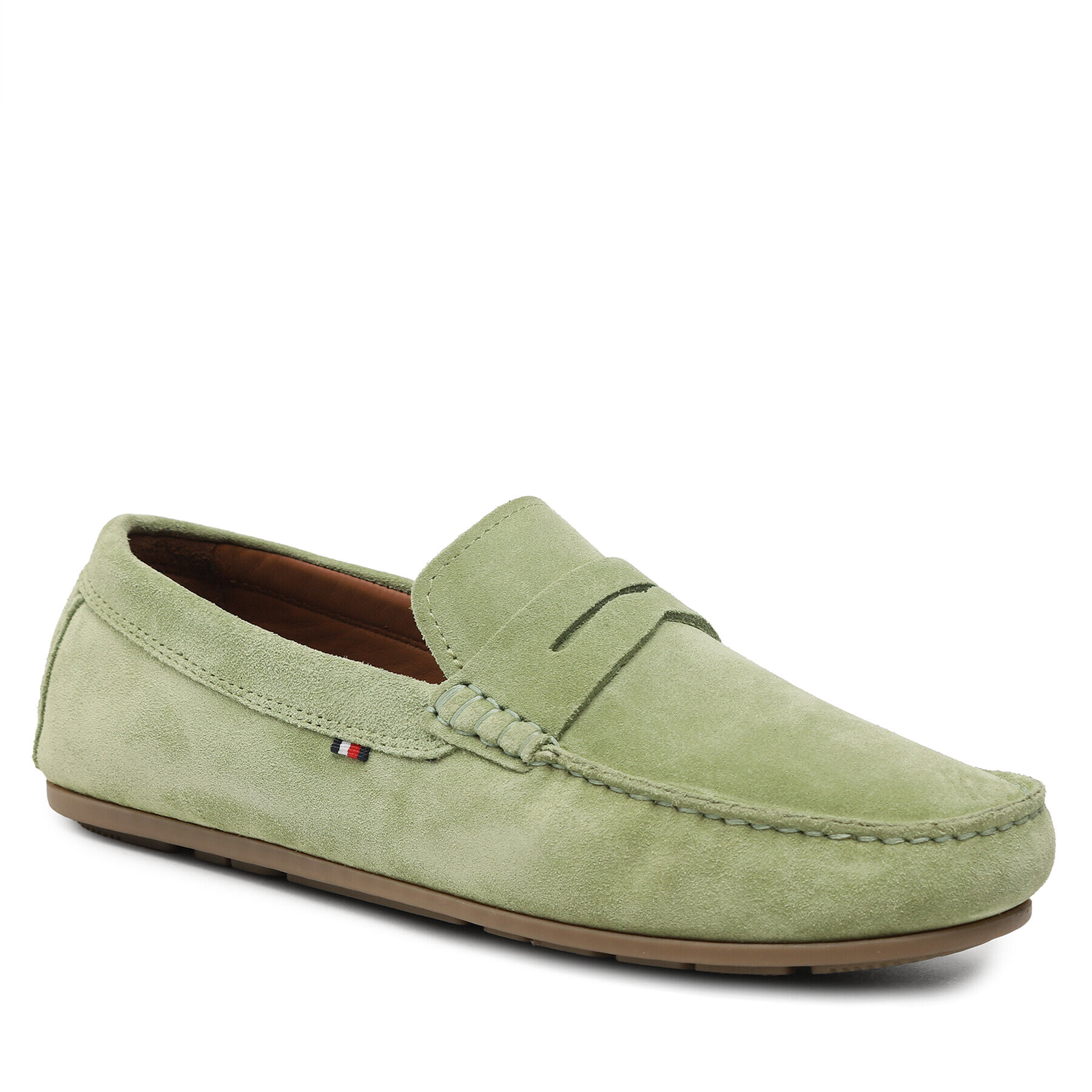 Tommy Hilfiger Mokaszin Causal Hilfiger Suede Driver FM0FM04271 Zöld - Pepit.hu