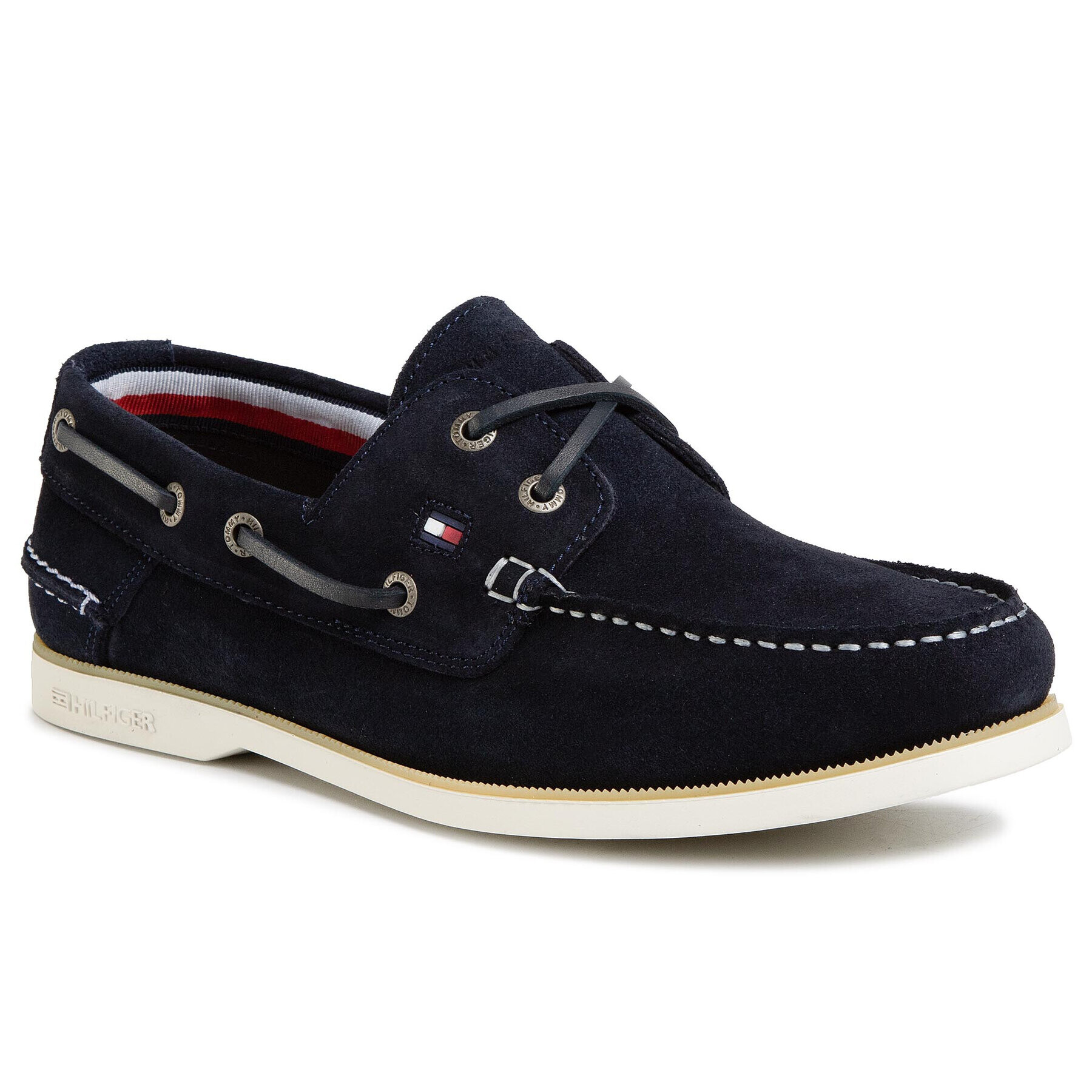 Tommy Hilfiger Mokaszin Classic Suede Boatshoe FM0FM02736 Sötétkék - Pepit.hu