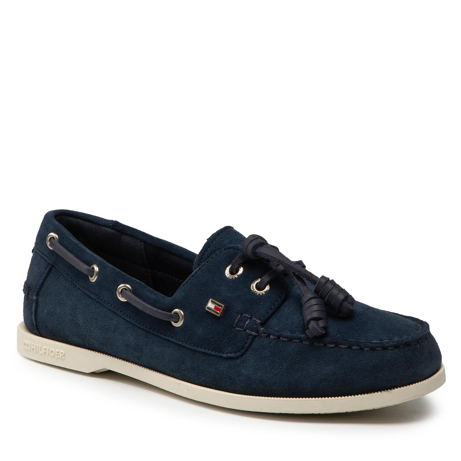 Tommy Hilfiger Mokaszin Tommy Feminine Boat Shoe FW0FW06347 Sötétkék - Pepit.hu