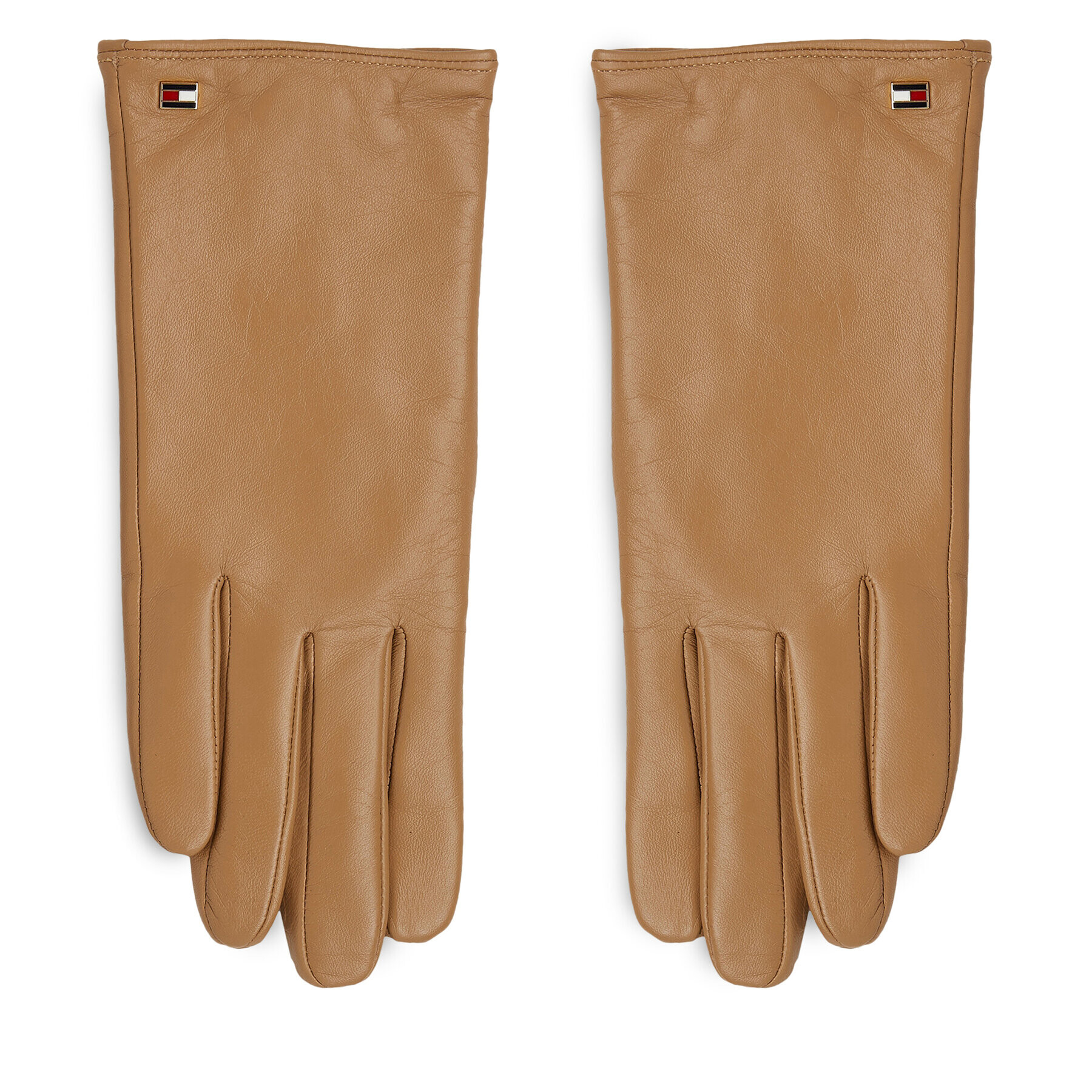 Tommy Hilfiger Női kesztyű Essential Flag Leather Gloves AW0AW15360 Bézs - Pepit.hu