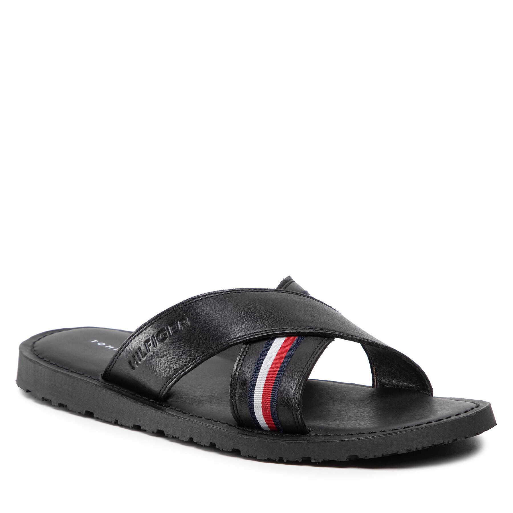 Tommy Hilfiger Papucs Criss Cross Mix Sandal FM0FM03972 Fekete - Pepit.hu