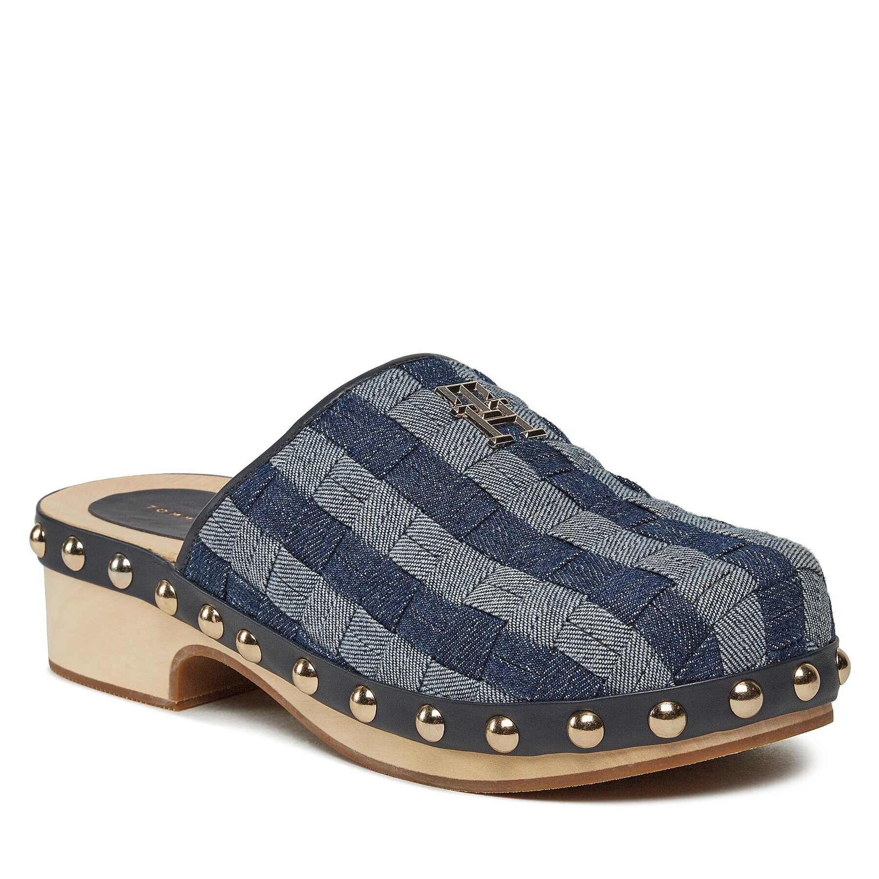 Tommy Hilfiger Papucs Denim Contrast Clog FW0FW07410 Sötétkék - Pepit.hu