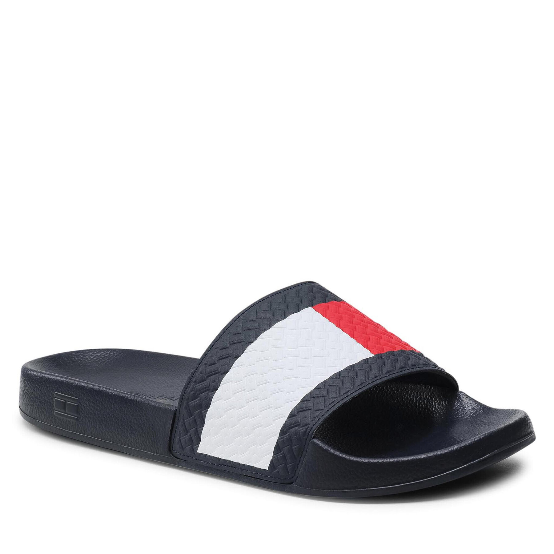 Tommy Hilfiger Papucs Embossed Flag Pool Slide FM0FM03643 Sötétkék - Pepit.hu