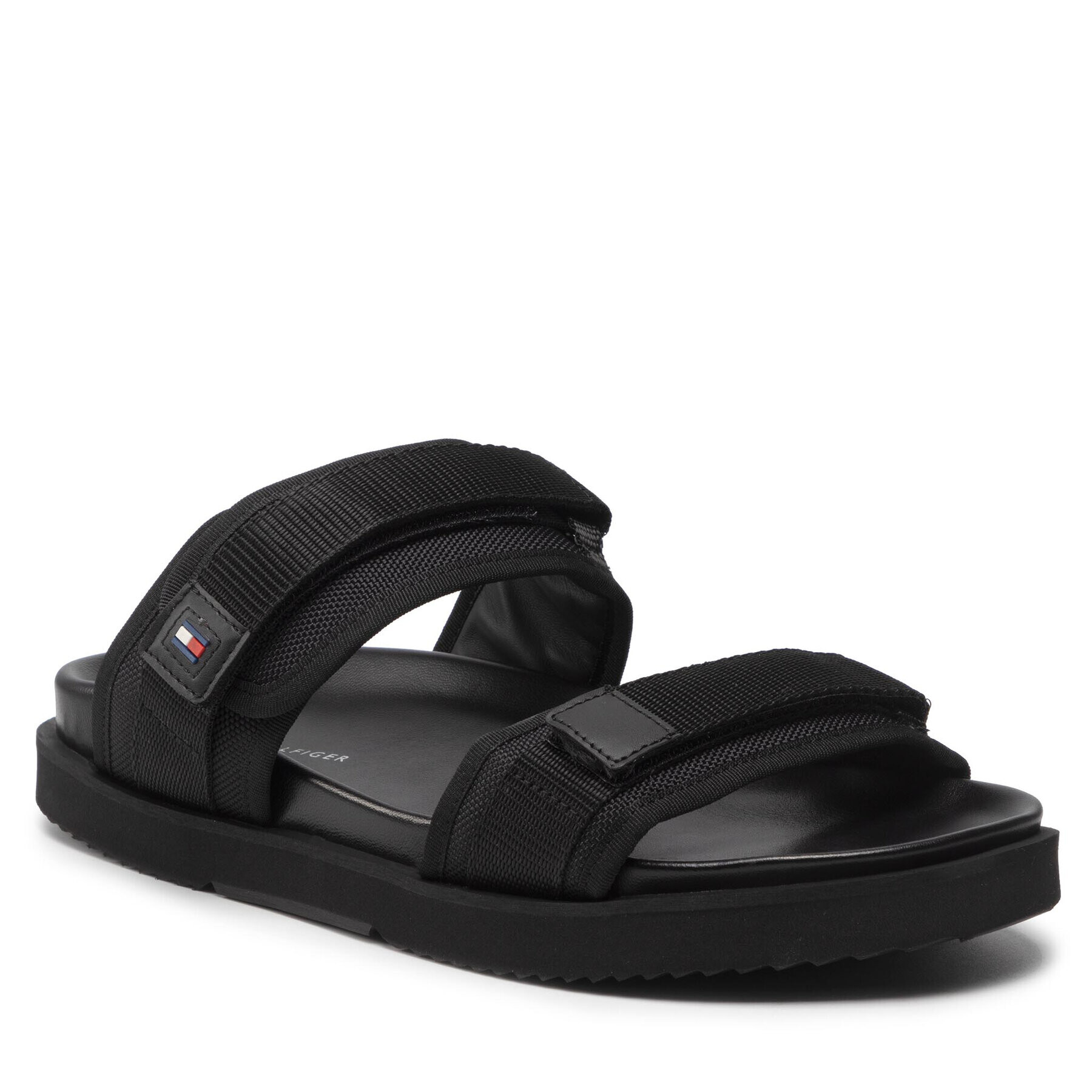 Tommy Hilfiger Papucs Fashion Cleated Strappy Sandal FM0FM04118 Fekete - Pepit.hu