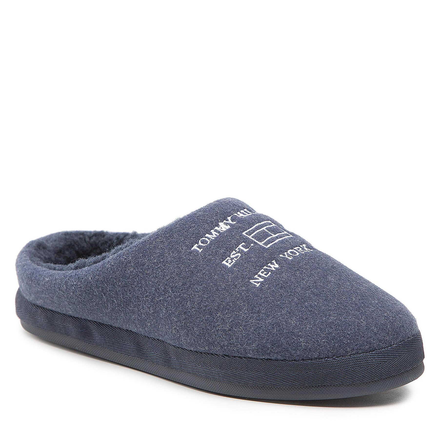 Tommy Hilfiger Papucs Felt Homeslipper FM0FM04221 Sötétkék - Pepit.hu