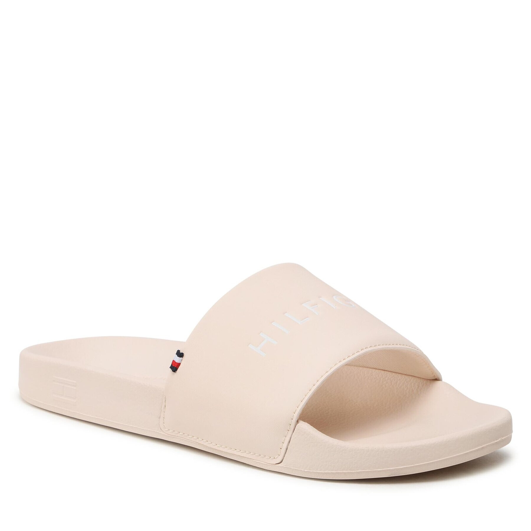 Tommy Hilfiger Papucs Feminne Seasonal Slide FW0FW07257 Bézs - Pepit.hu