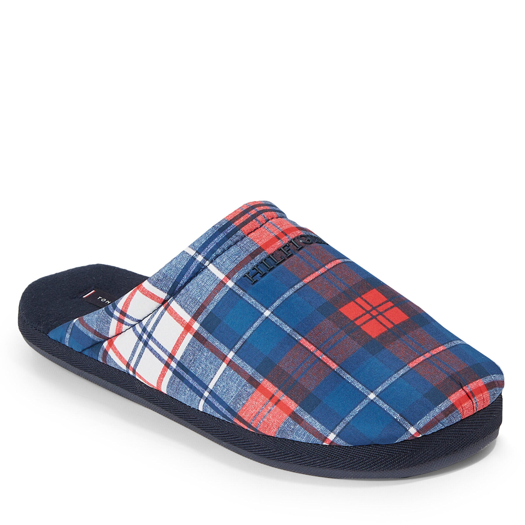 Tommy Hilfiger Papucs Hilfiger Warm Check Homeslipper FM0FM04770 Kék - Pepit.hu