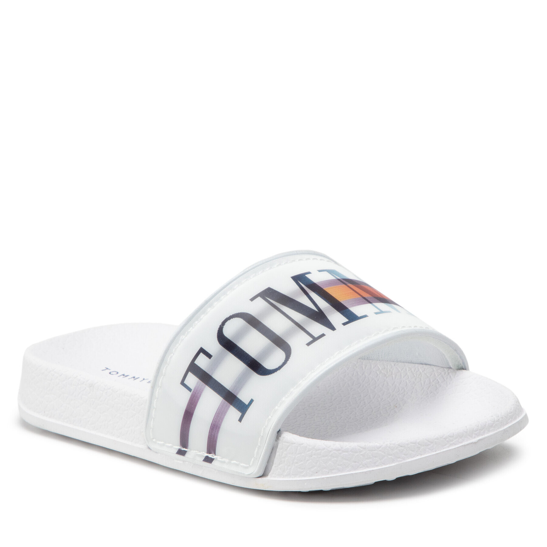 Tommy Hilfiger Papucs Holographic Pool Slide T3B0-32276-1172 M Fehér - Pepit.hu