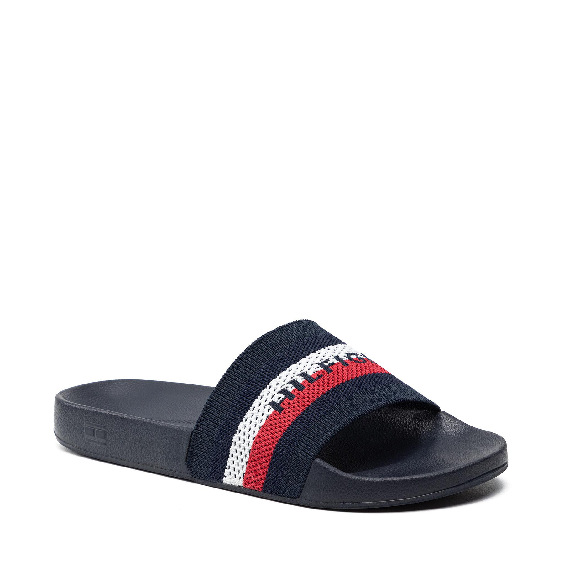 Tommy Hilfiger Papucs Knited Pool Slide FM0FM03642 Sötétkék - Pepit.hu