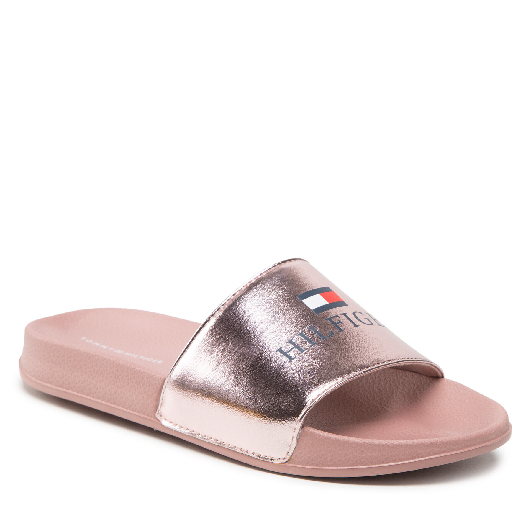 Tommy Hilfiger Papucs Logo Print Pool Slide T3A0-32442-1367 S Rózsaszín - Pepit.hu