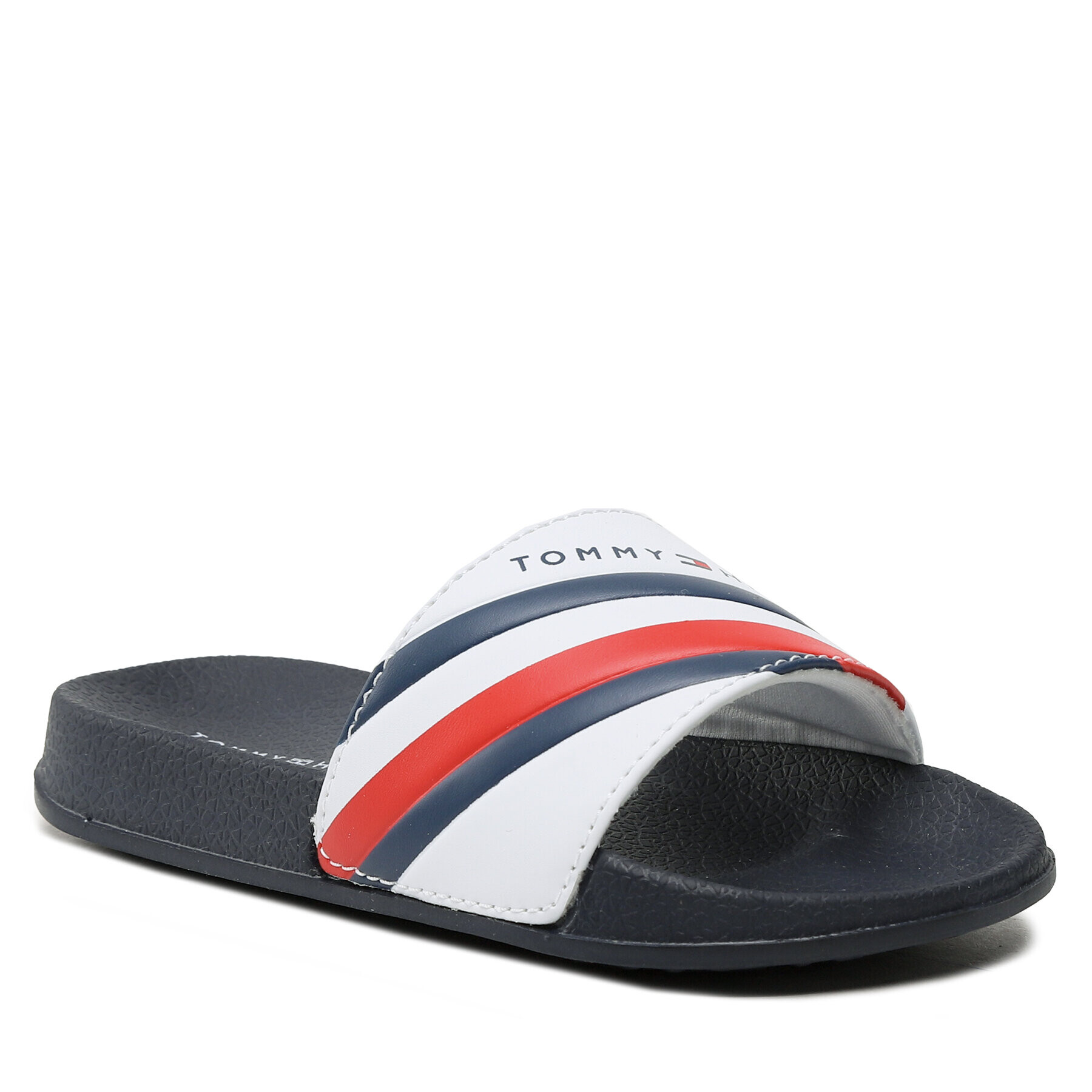 Tommy Hilfiger Papucs Stripes Pool Slide T3B0-32932-1172 M Fehér - Pepit.hu