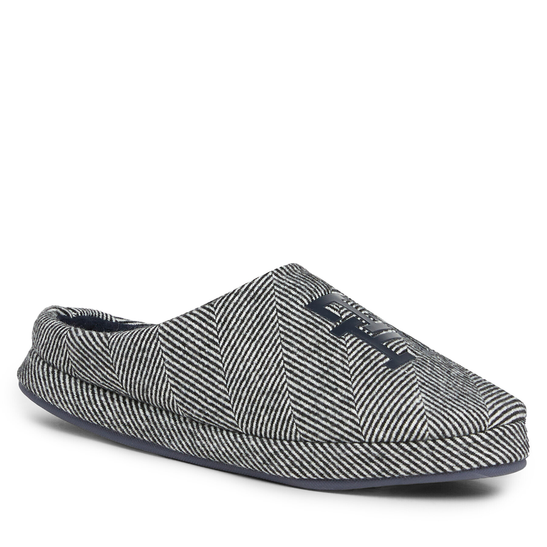 Tommy Hilfiger Papucs Th Herringbone Homeslipper FM0FM04927 Fekete - Pepit.hu