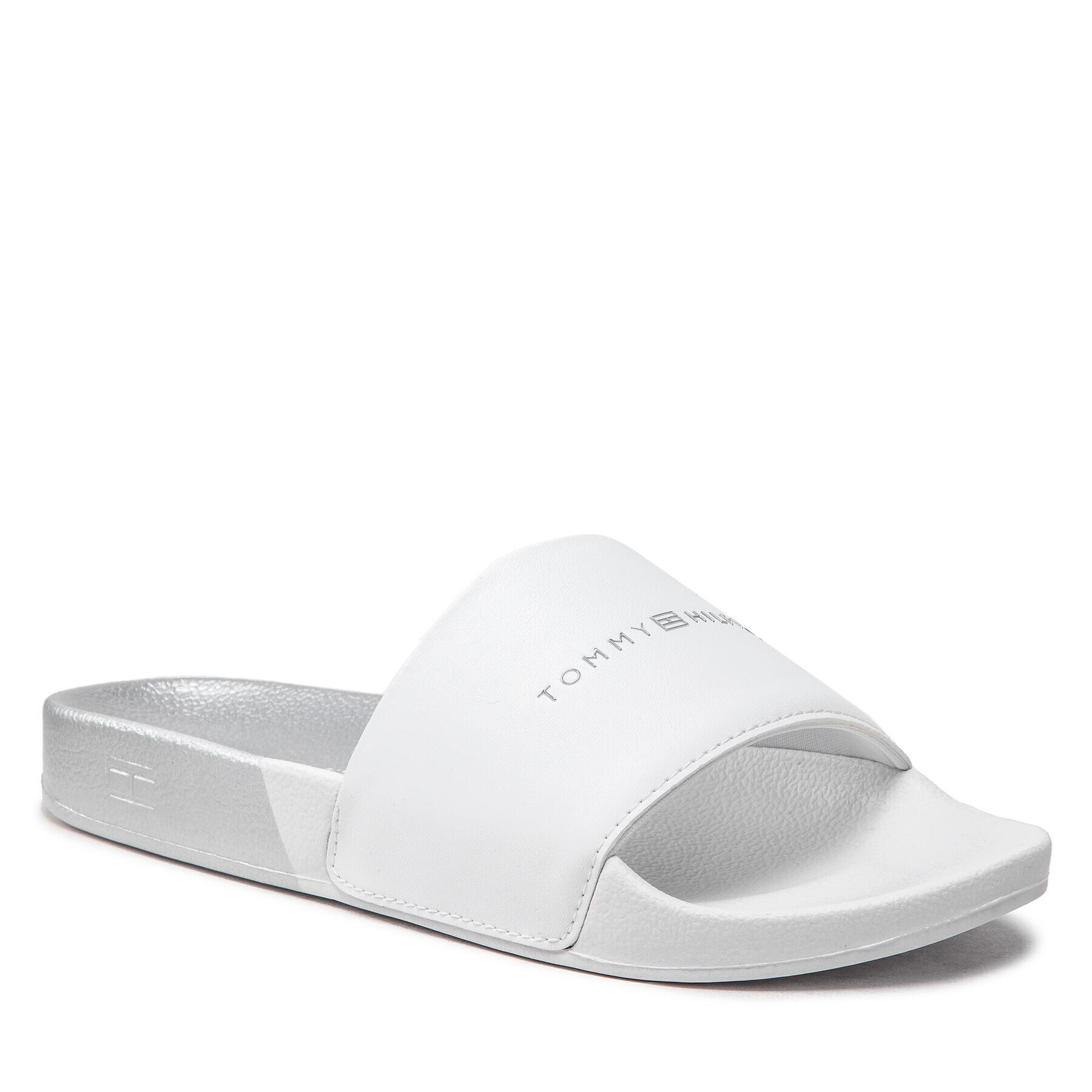 Tommy Hilfiger Papucs Th Metallic Pool Slide FW0FW06334 Fehér - Pepit.hu