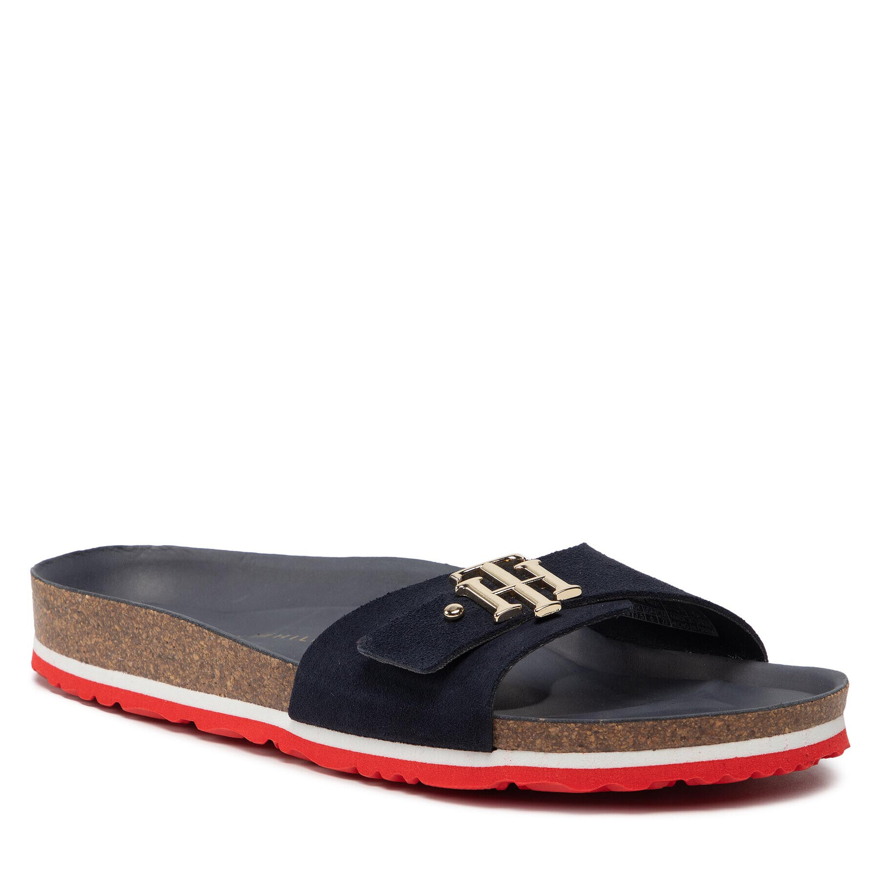 Tommy Hilfiger Papucs Th Molded Footbed Flat Sandal FW0FW06244 Sötétkék - Pepit.hu