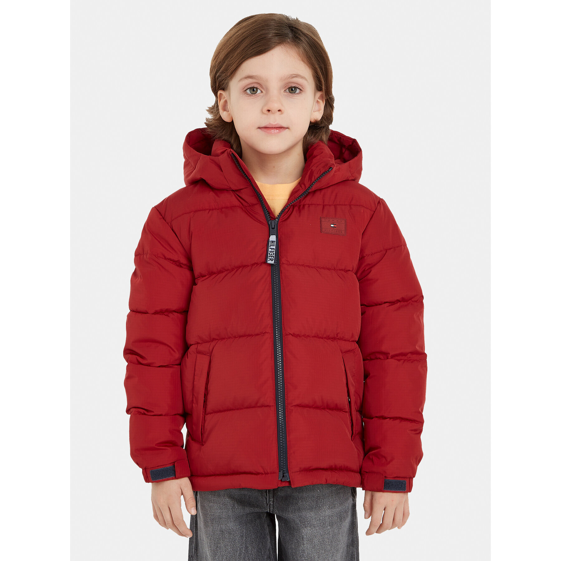 Tommy Hilfiger Pehelykabát Alaska KS0KS00402 D Bordó Regular Fit - Pepit.hu