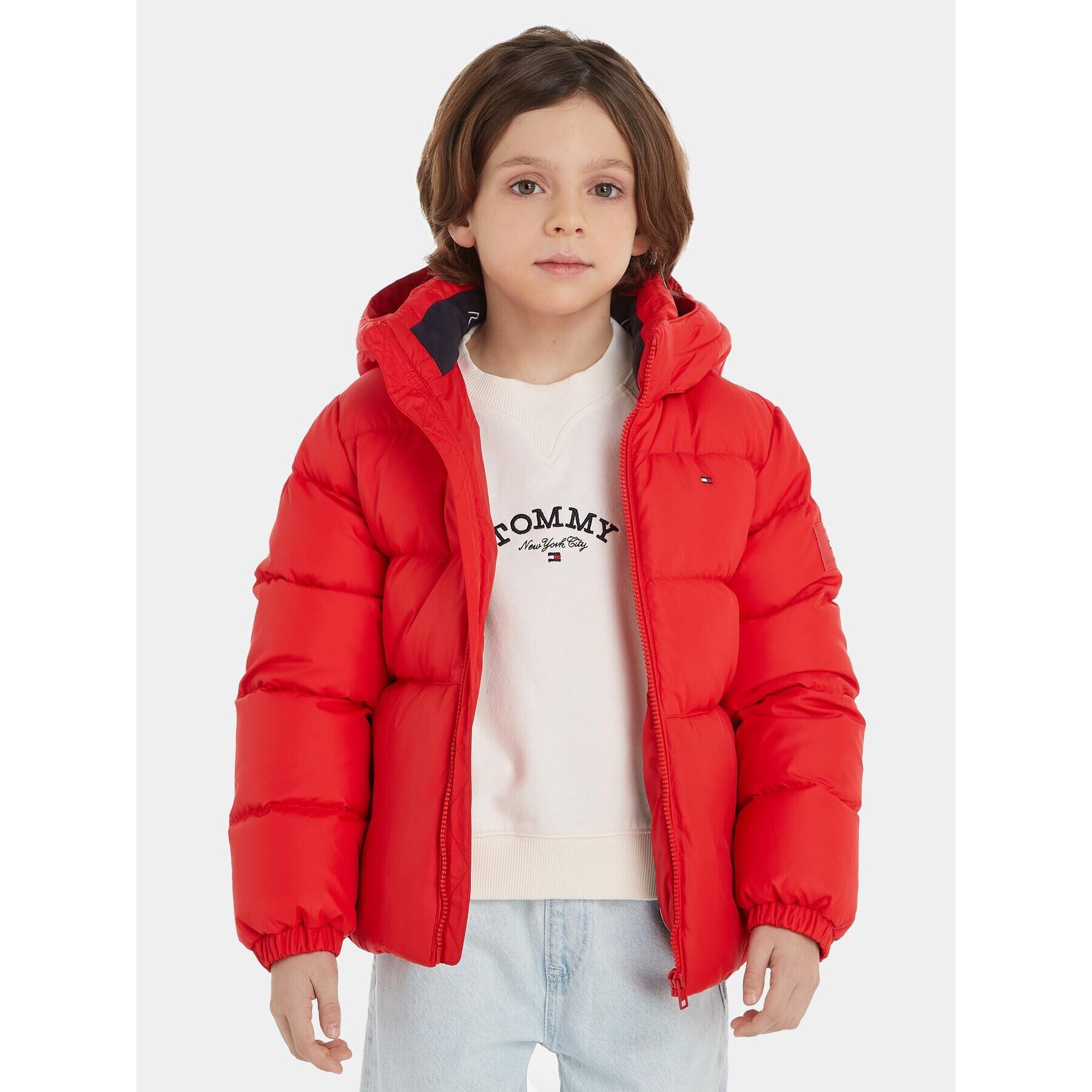 Tommy Hilfiger Pehelykabát Essential KB0KB08341 M Narancssárga Regular Fit - Pepit.hu