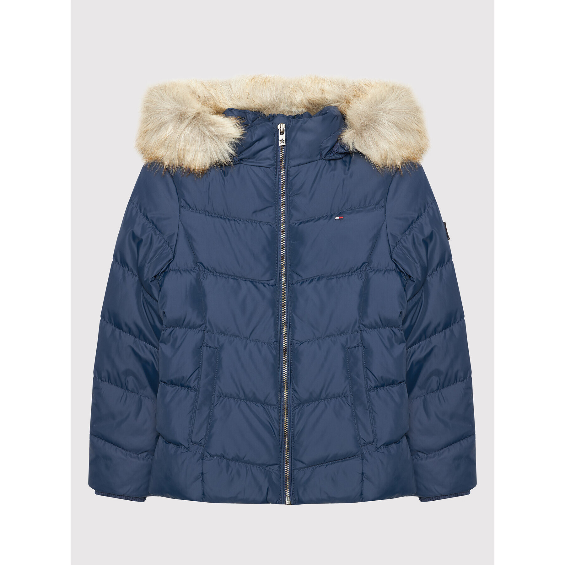 Tommy Hilfiger Pehelykabát Essential KG0KG05980 D Sötétkék Regular Fit - Pepit.hu