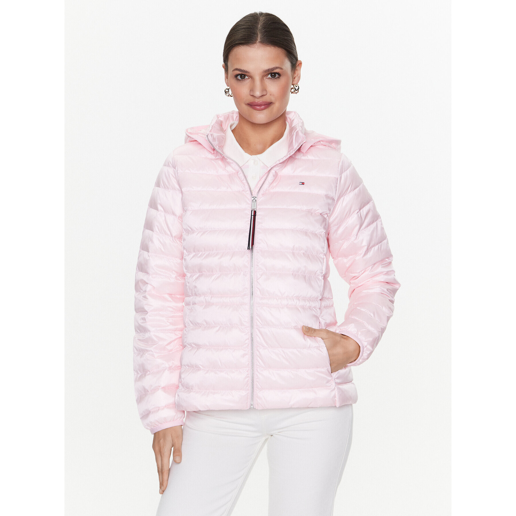 Tommy Hilfiger Pehelykabát Feminne WW0WW37264 Rózsaszín Regular Fit - Pepit.hu