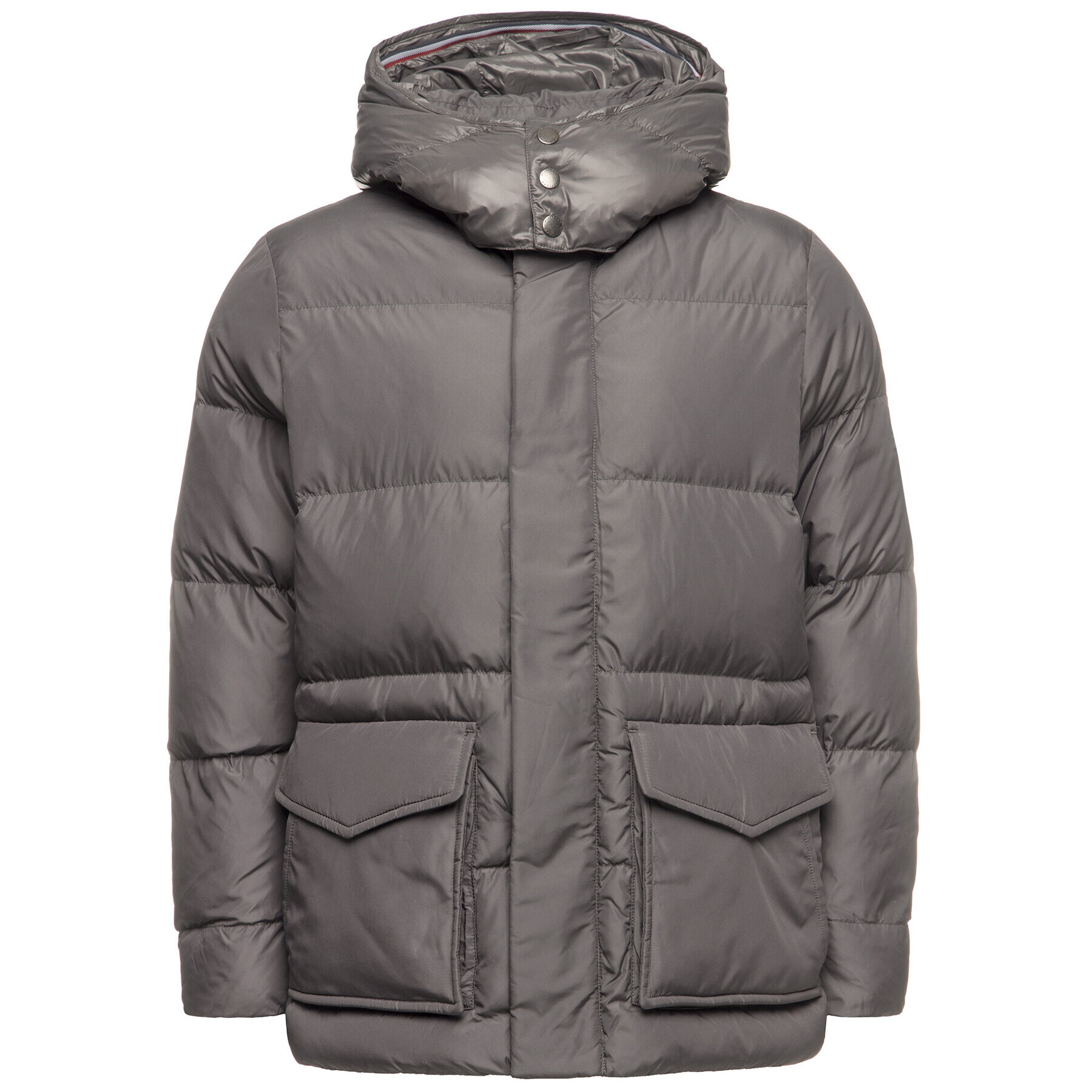 Tommy Hilfiger Pehelykabát Hooded MW0MW11482 Szürke Regular Fit - Pepit.hu