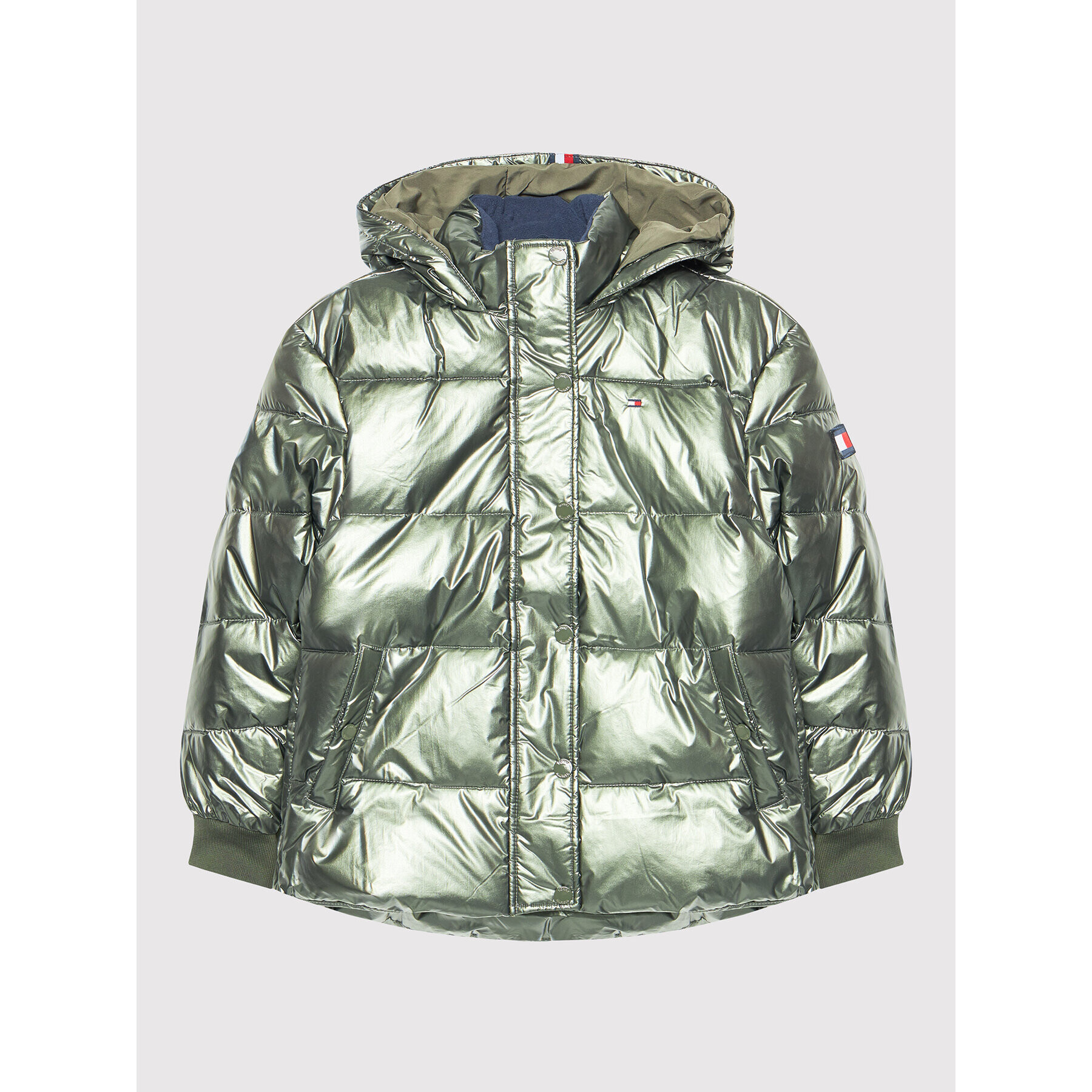 Tommy Hilfiger Pehelykabát KG0KG06022 D Zöld Regular Fit - Pepit.hu