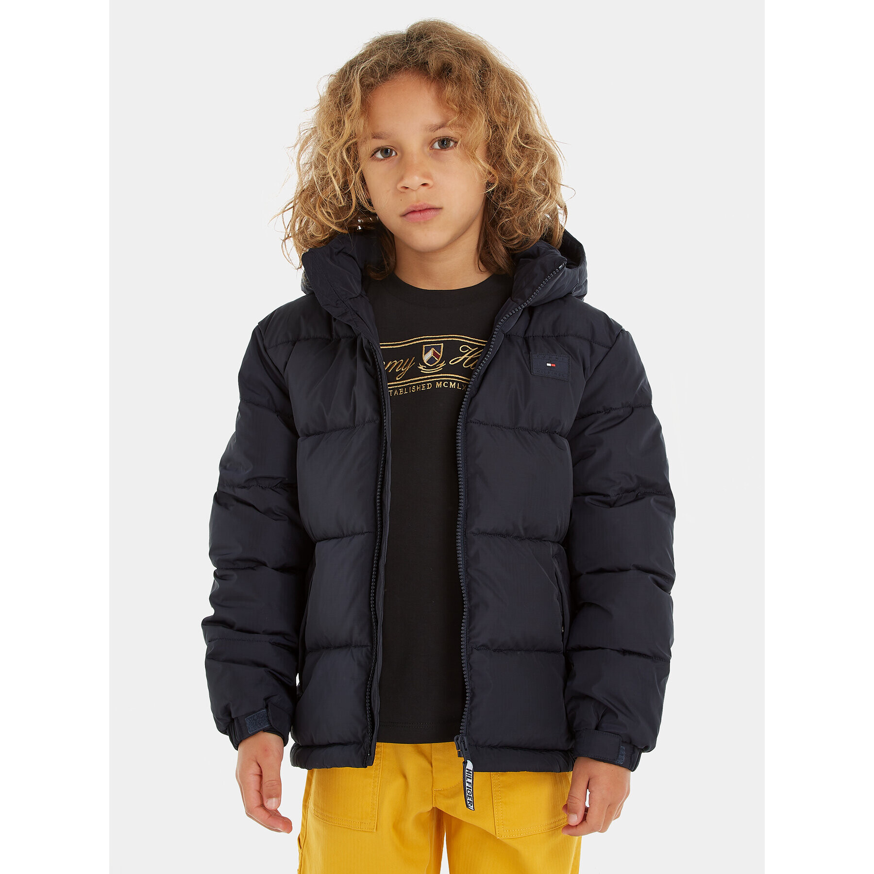 Tommy Hilfiger Pehelykabát KS0KS00402 D Sötétkék Regular Fit - Pepit.hu