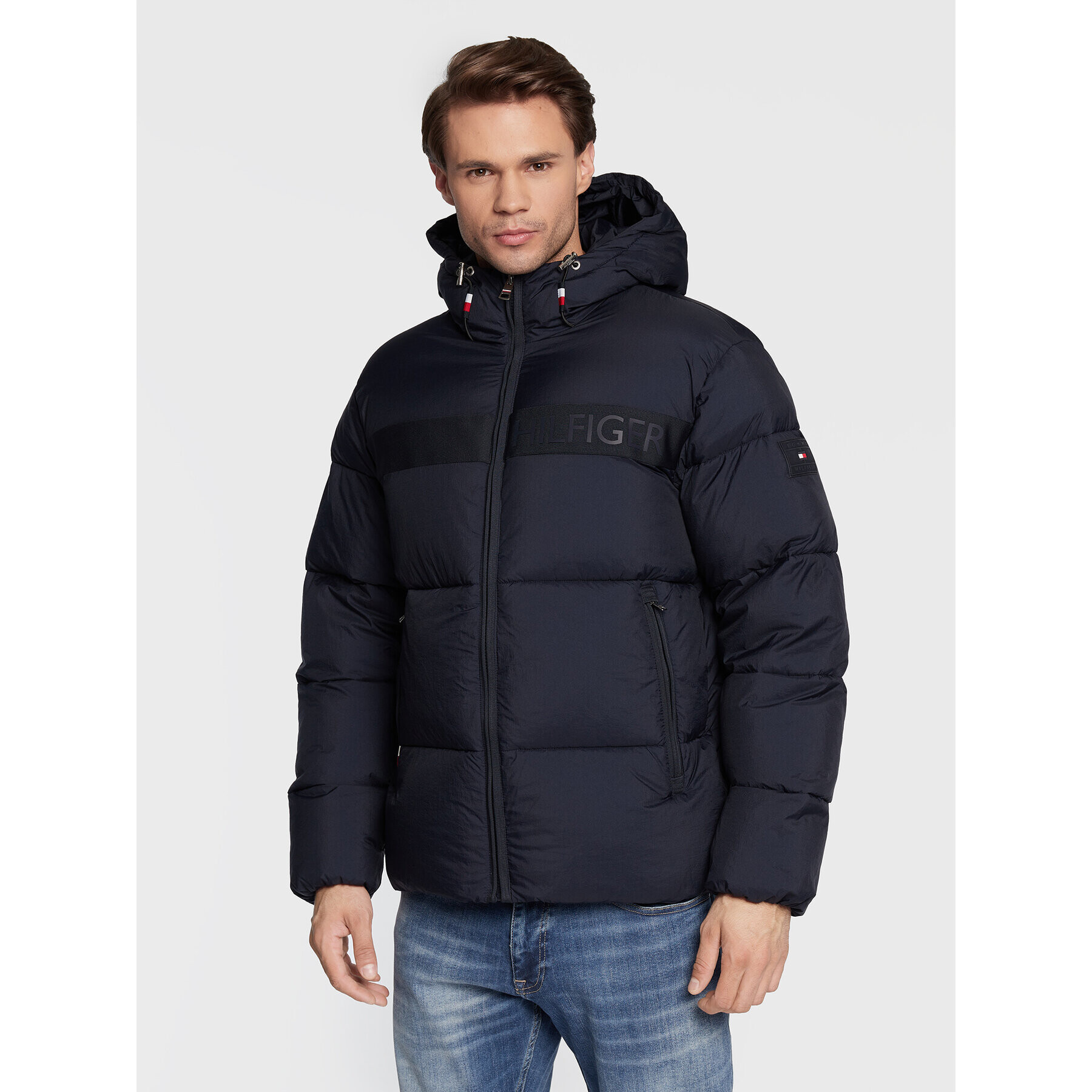 Tommy Hilfiger Pehelykabát Ny High Loft MW0MW27679 Sötétkék Regular Fit - Pepit.hu