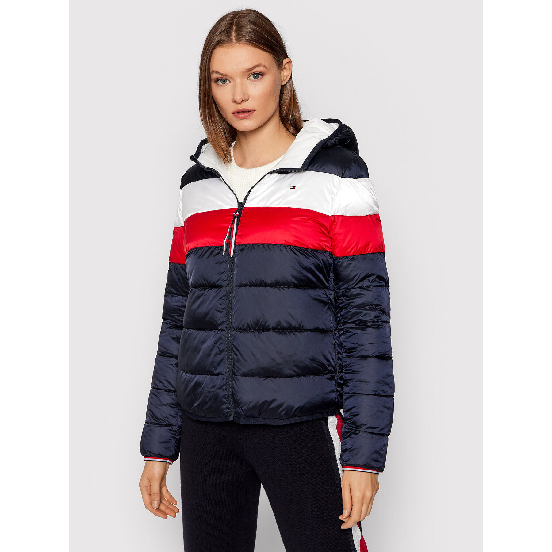 Tommy Hilfiger Pehelykabát Reversible WW0WW31288 Fehér Regular Fit - Pepit.hu