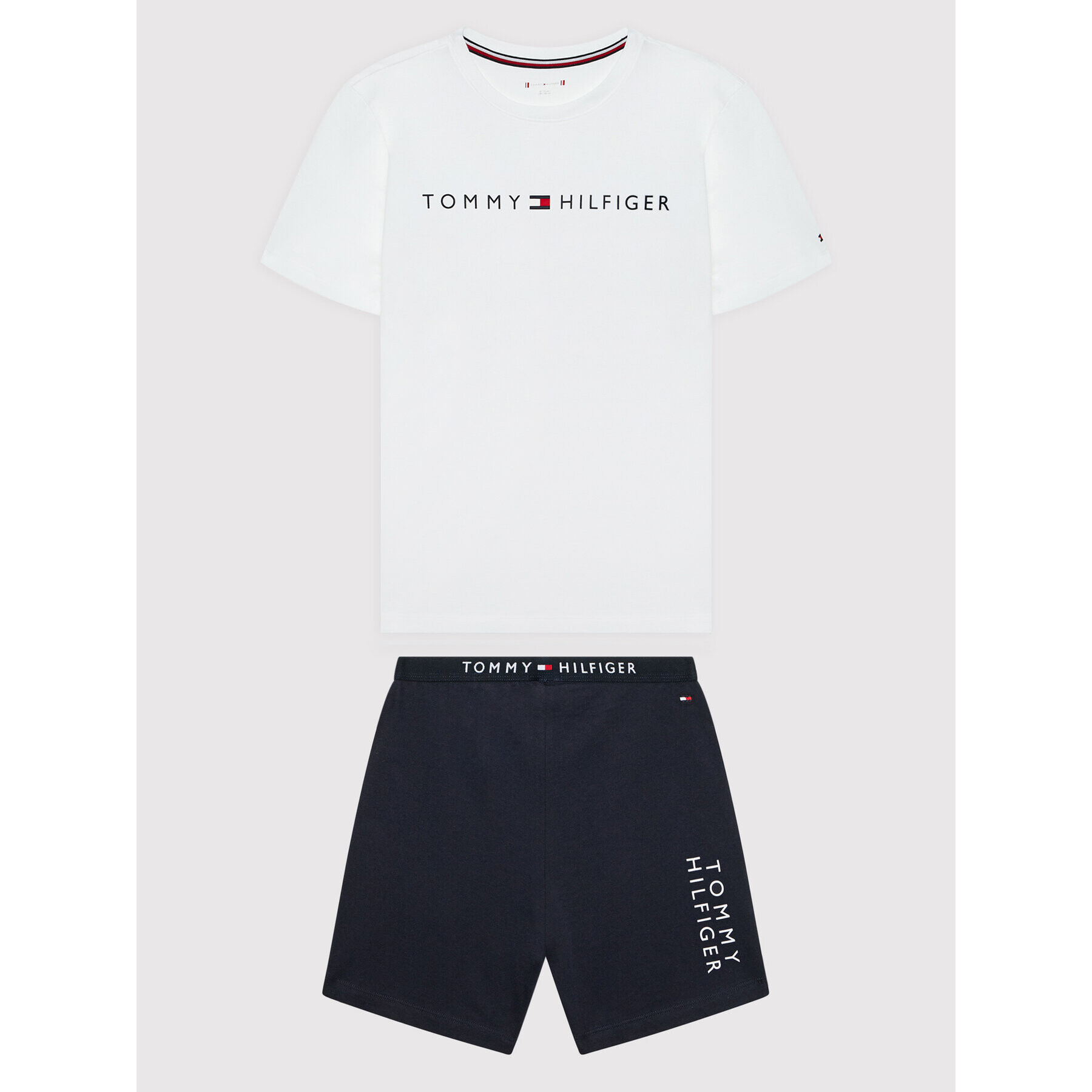 Tommy Hilfiger Pizsama Basics UB0UB00437 Fehér Regular Fit - Pepit.hu